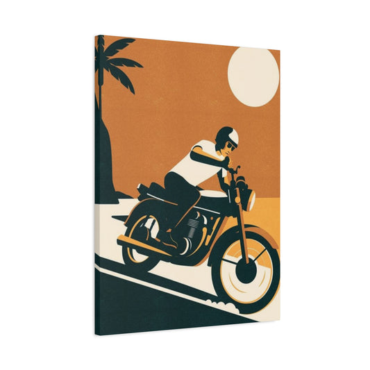 Bike Riding Poster Motorcycle Wall Art & Canvas Prints