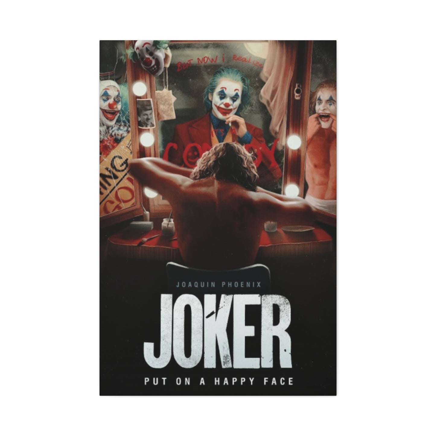 Joker Horror Movie Poster Wall Art & Canvas Prints