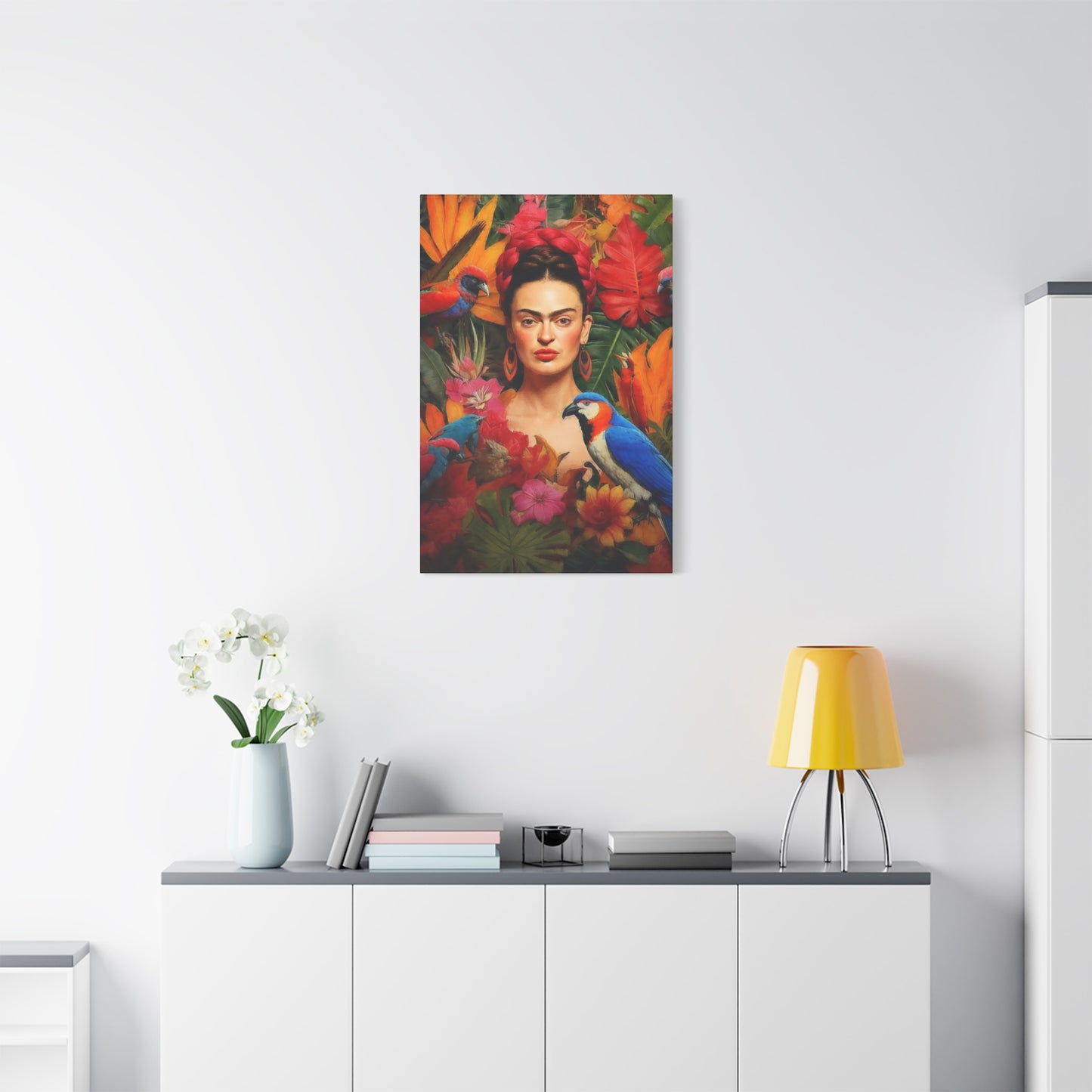 Model Lips Painting Wall Art & Canvas Prints