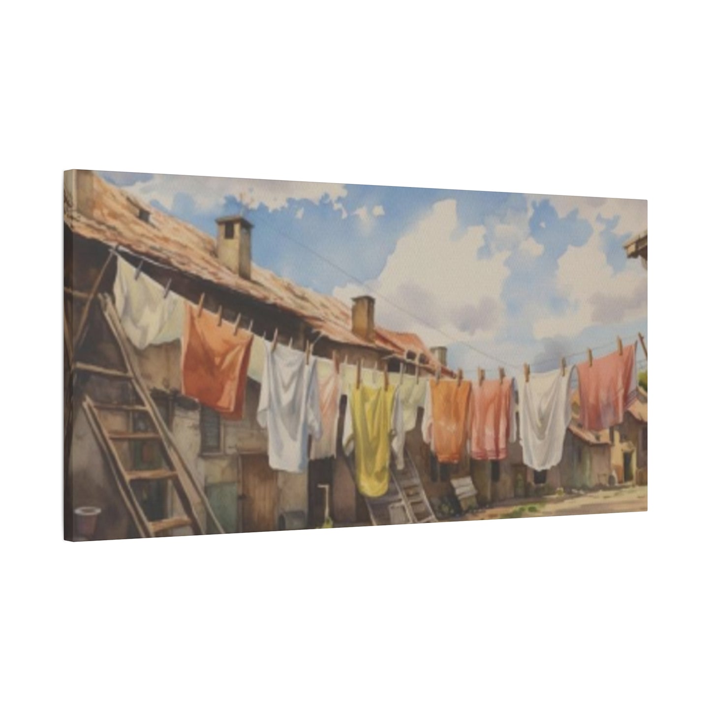 Hanging Clothes Panoramas Wall Art & Canvas Prints