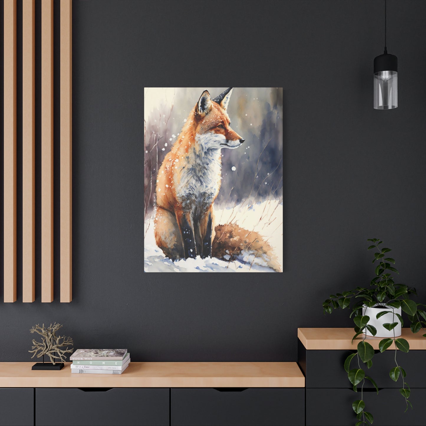 Snow Red Fox Wall Art & Canvas Prints