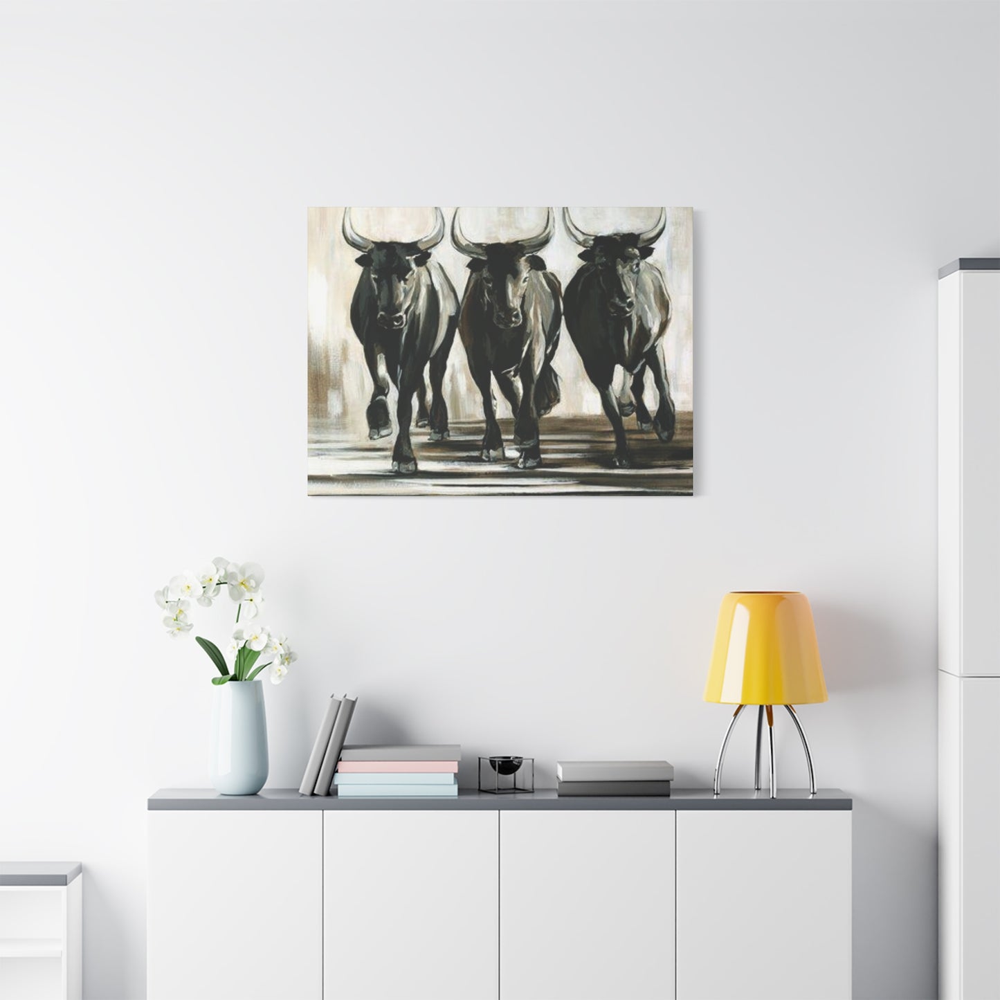 Three Bull Man Cave Decor Wall Art & Canvas Prints