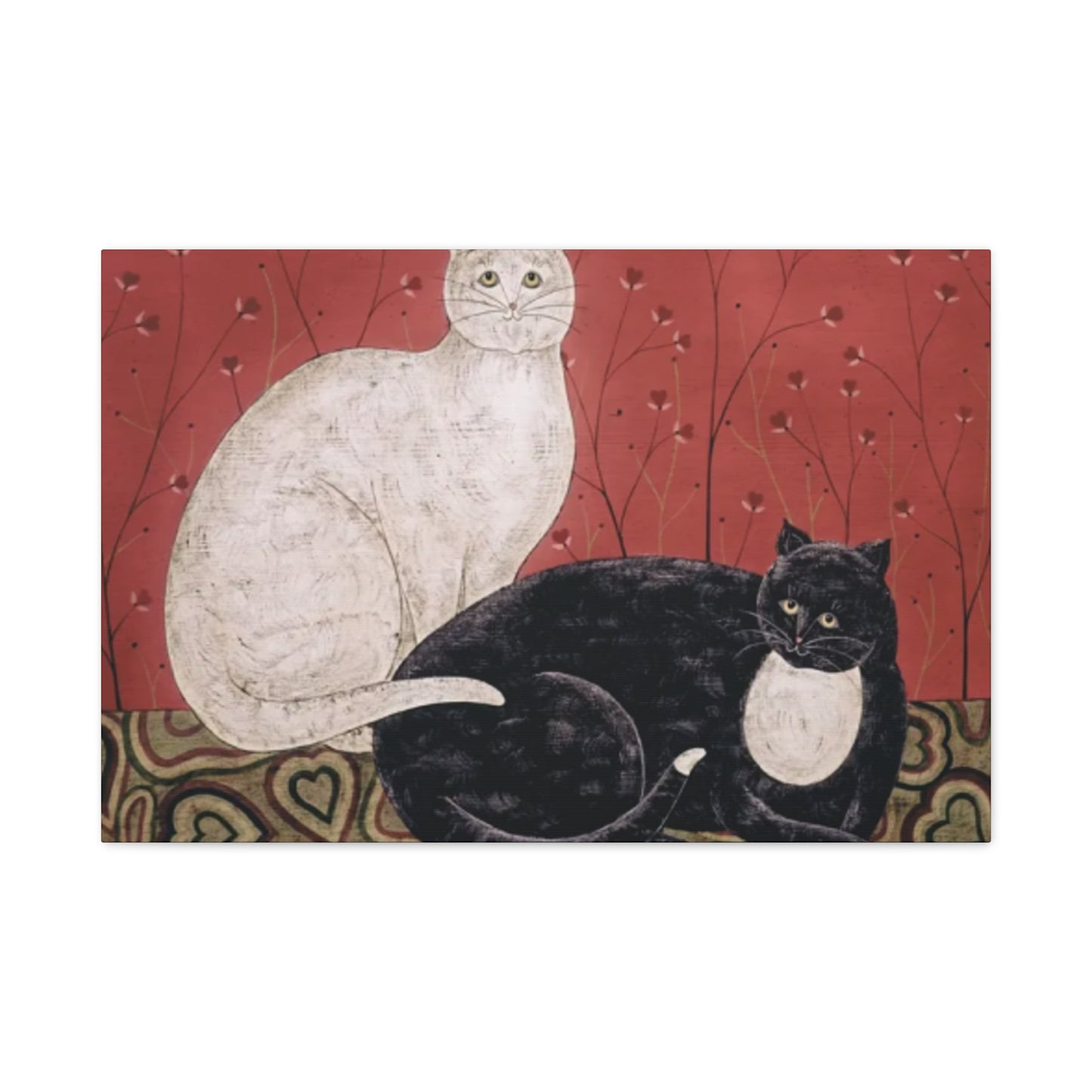 Black & White Cat Kimble Warren Wall Art & Canvas Prints