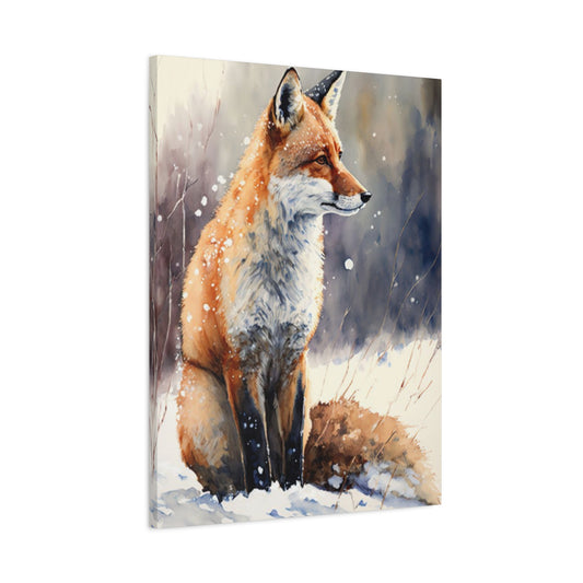 Snow Red Fox Wall Art & Canvas Prints