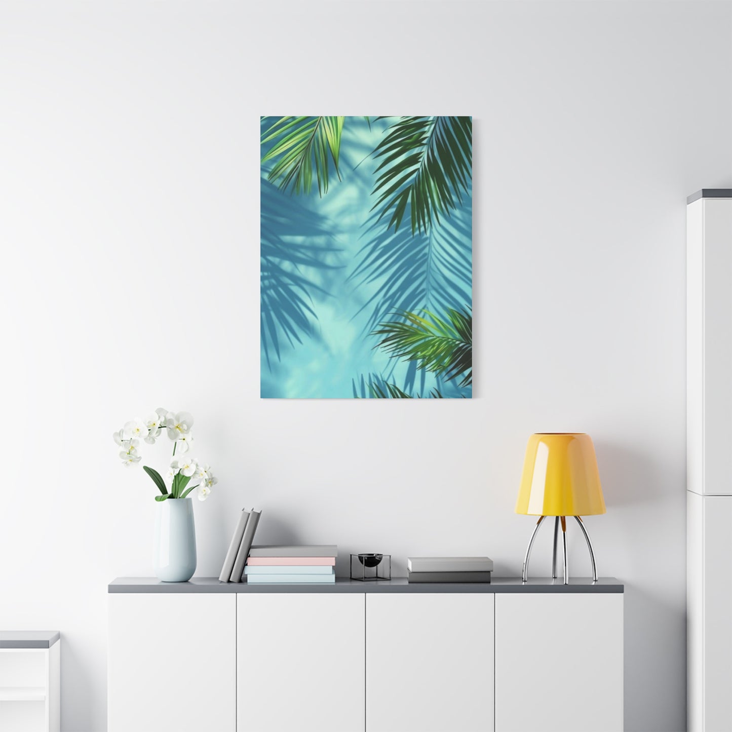 Shadow Of Palm Tree in Pool Wall Art & Canvas Prints