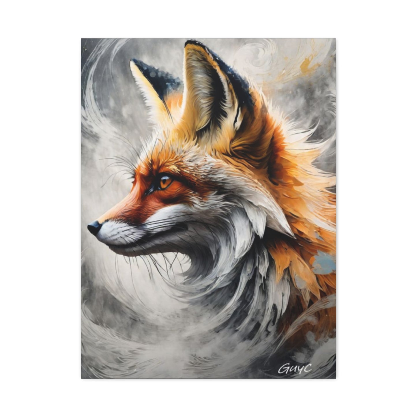 The Red Abstract Fox Wall Art & Canvas Prints