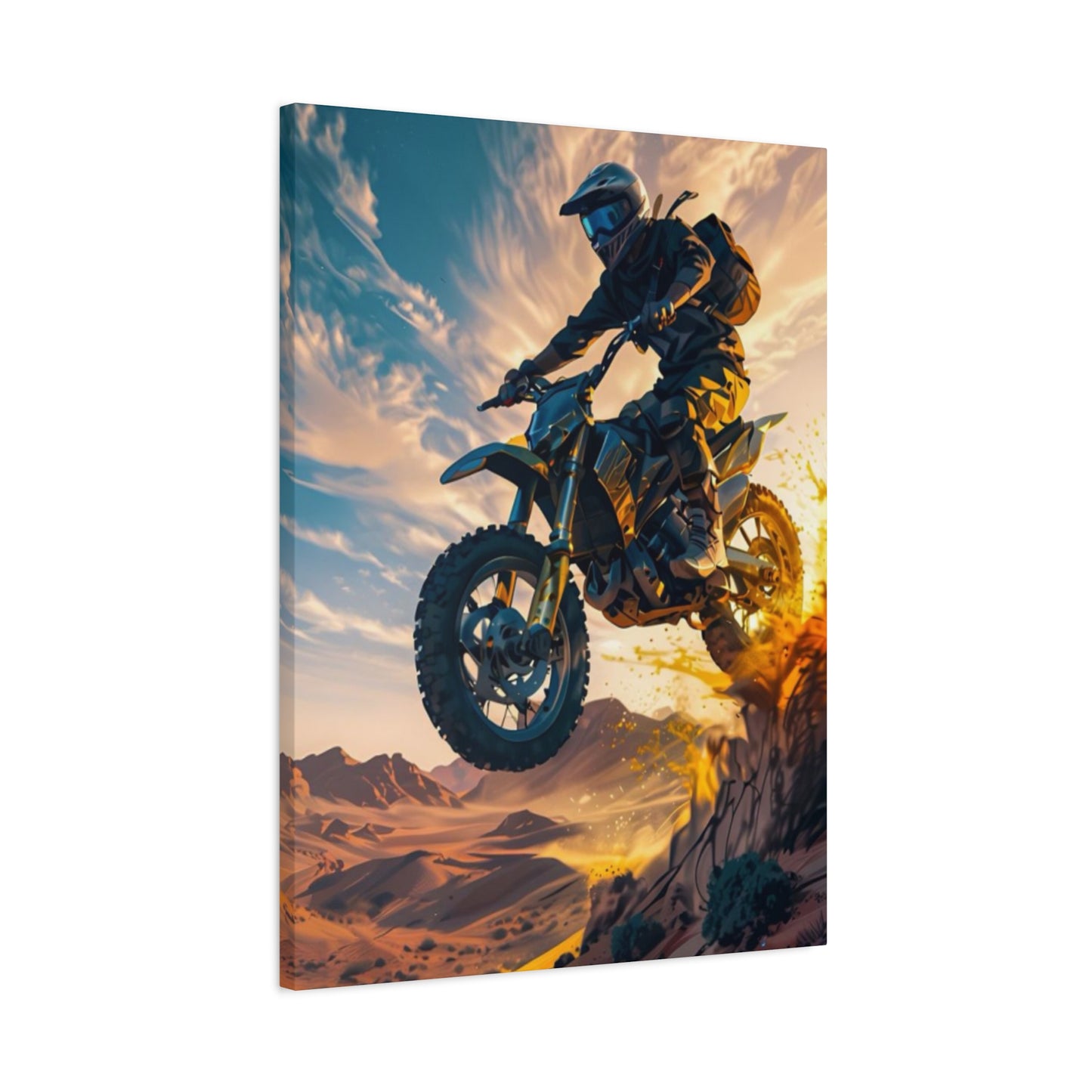 Bike Riding Motorcycle Wall Art & Canvas Prints