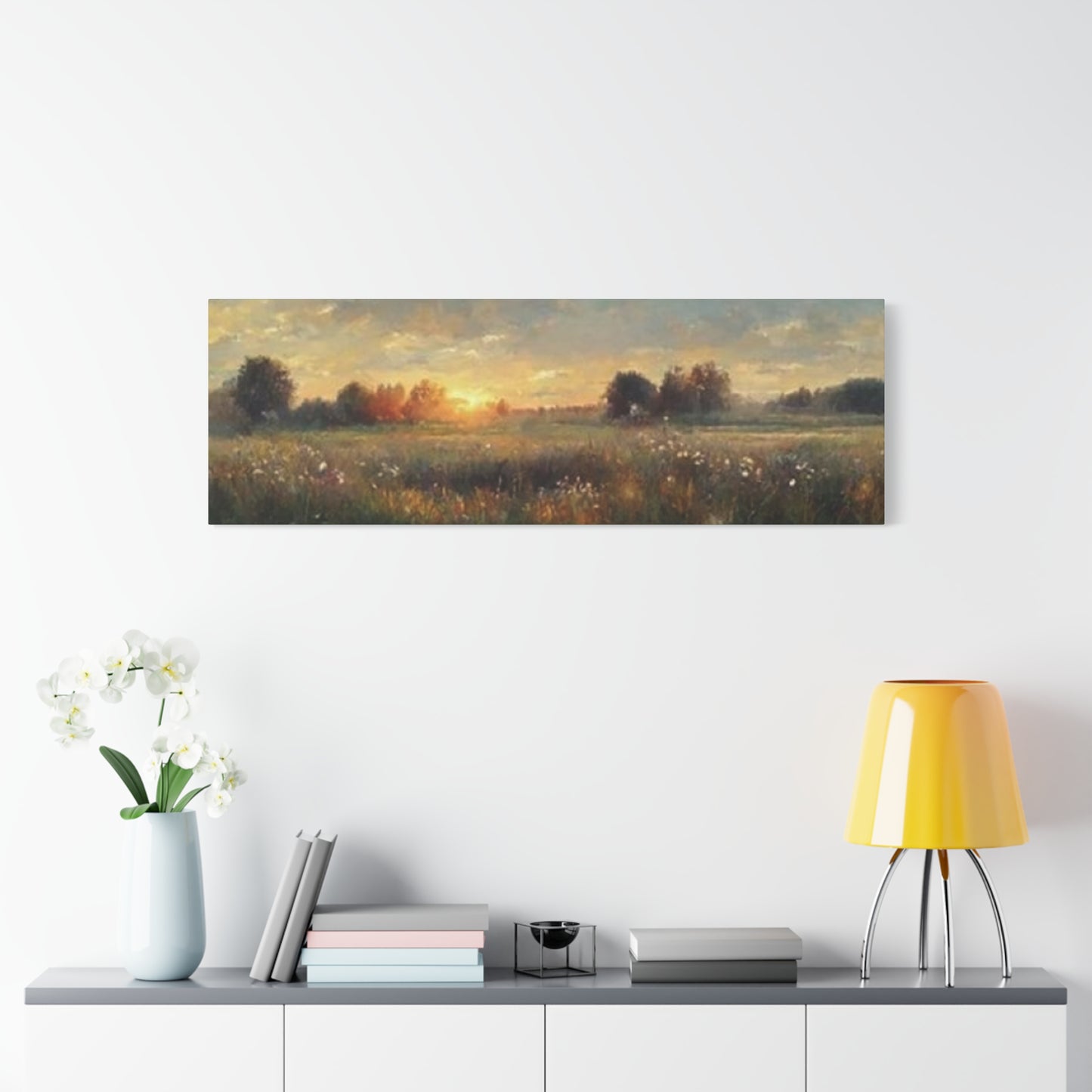 Sunrise In Lush Green Wildlife Panoramas Wall Art & Canvas Prints