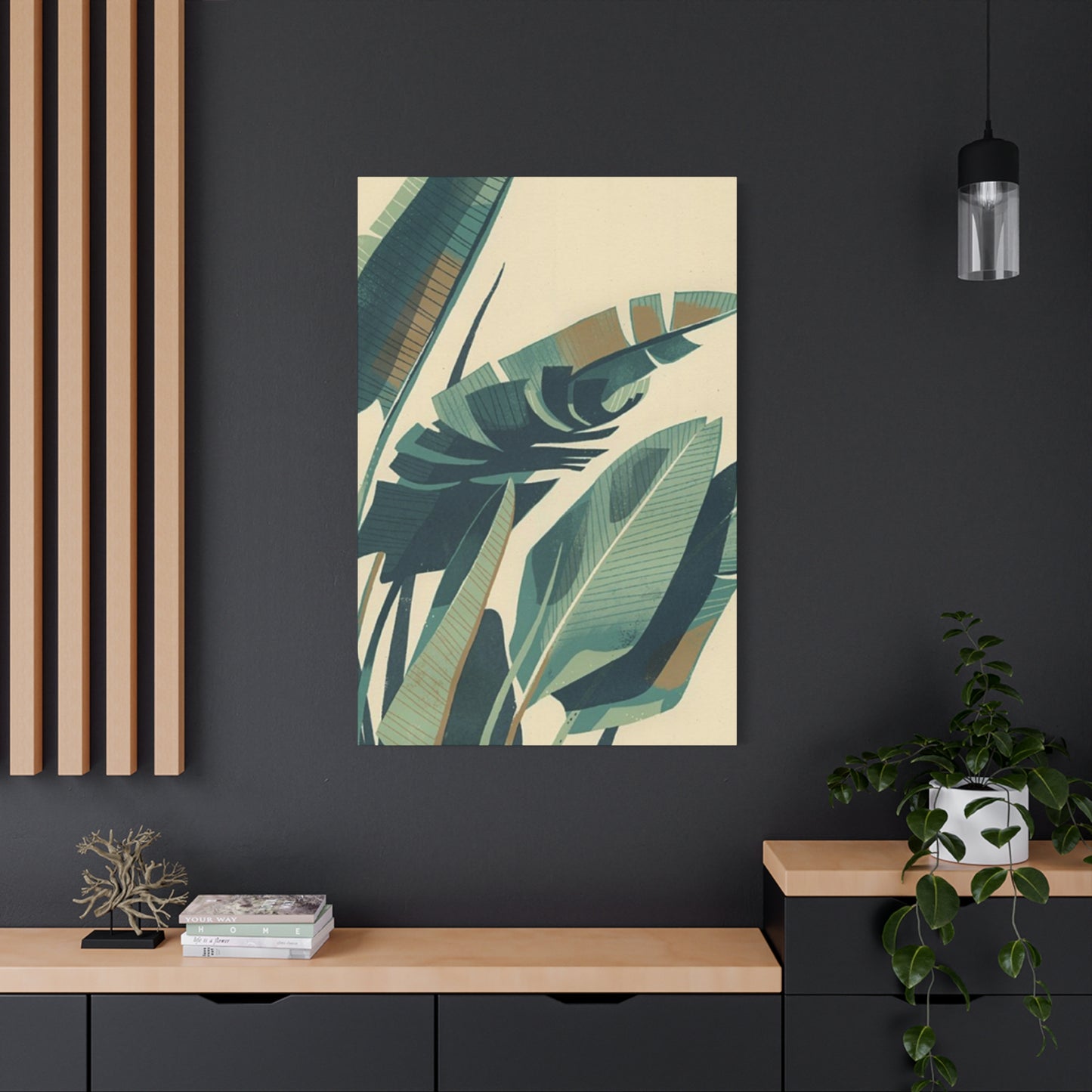 Palm Tree Leaves Abstract  Wall Art & Canvas Prints