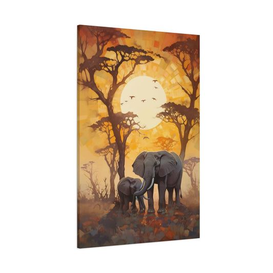 Mother and Baby Elephant Wall Art & Canvas Prints