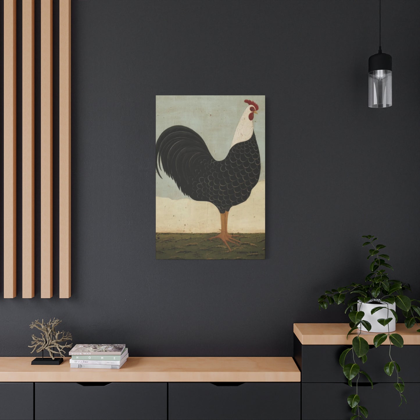 Black Chicken Kimble Warren Wall Art & Canvas Prints