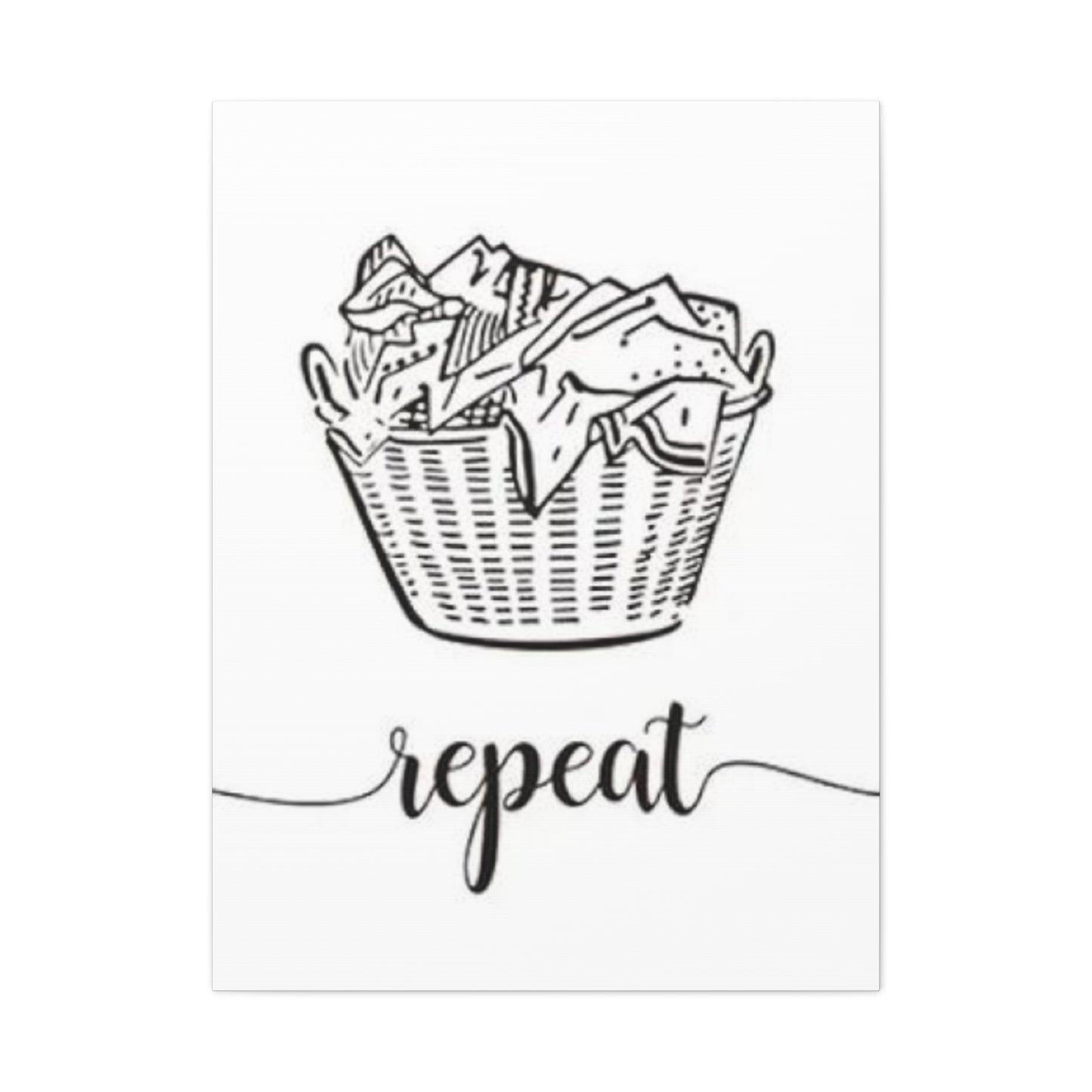 Repeat Poster Laundry Wall Art & Canvas Prints