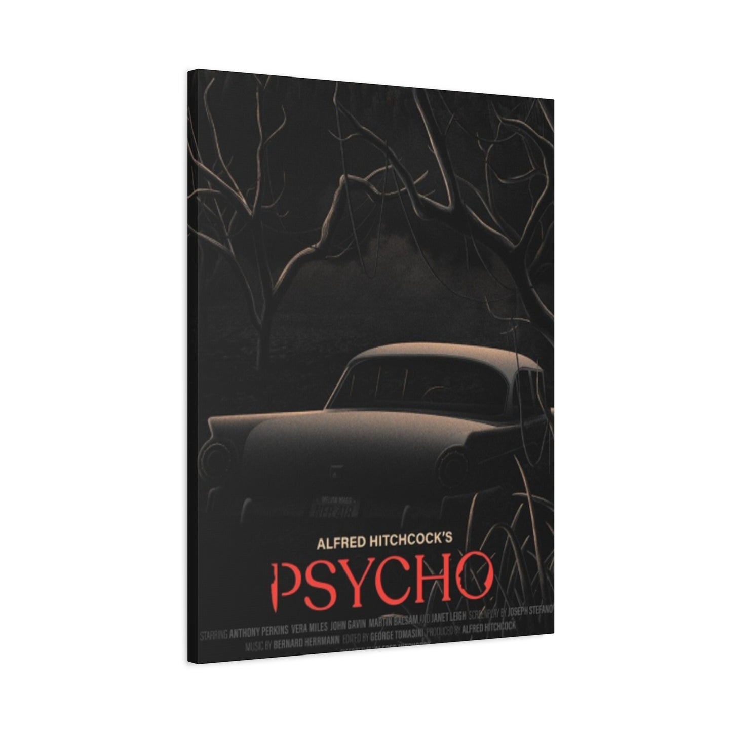 Psycho Horror Movie Poster Wall Art & Canvas Prints