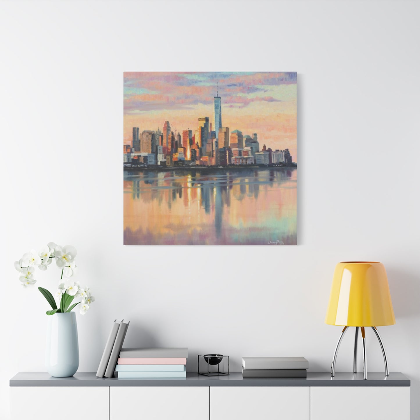 Skyline View From Sea NYC Skylines Wall Art & Canvas Prints