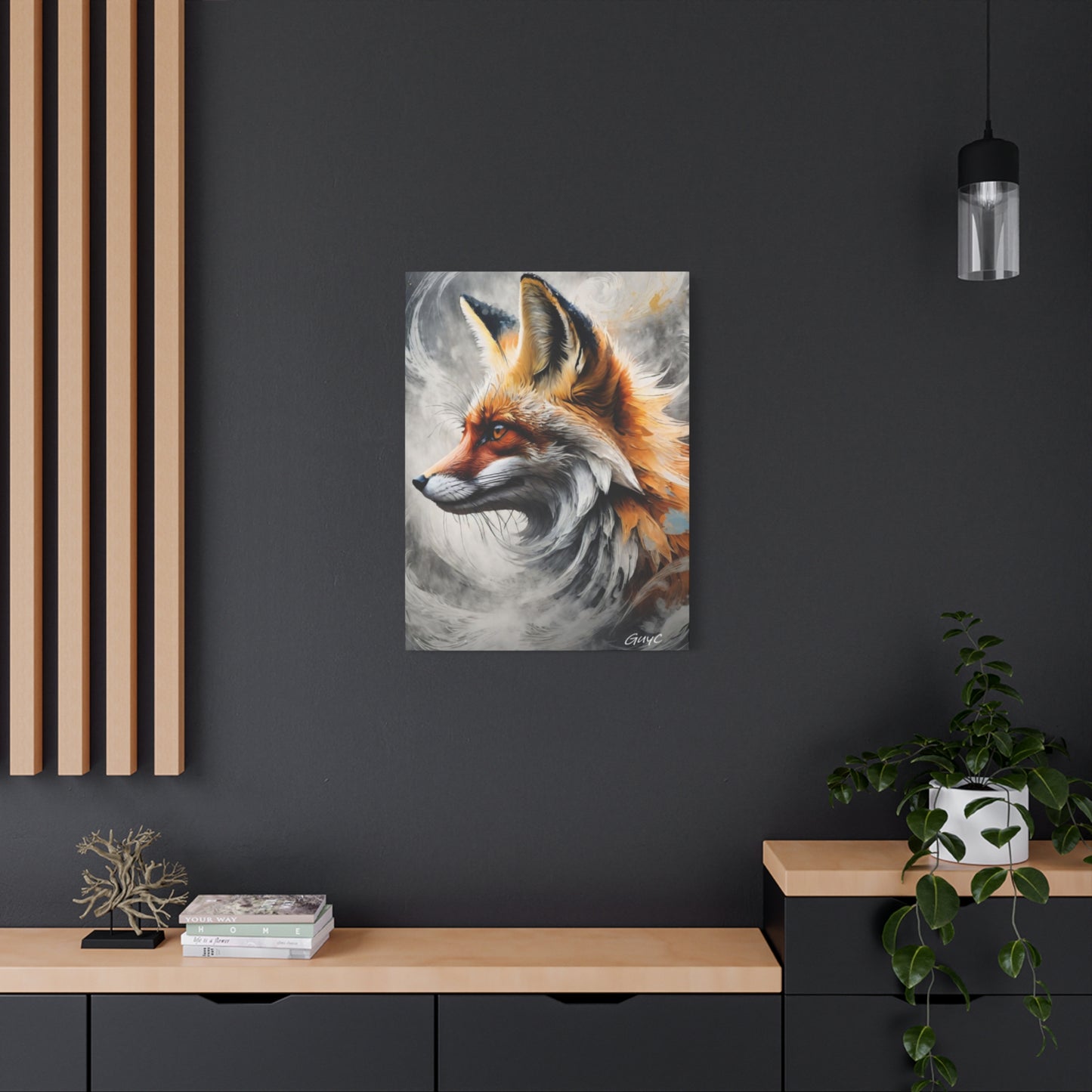 The Red Abstract Fox Wall Art & Canvas Prints