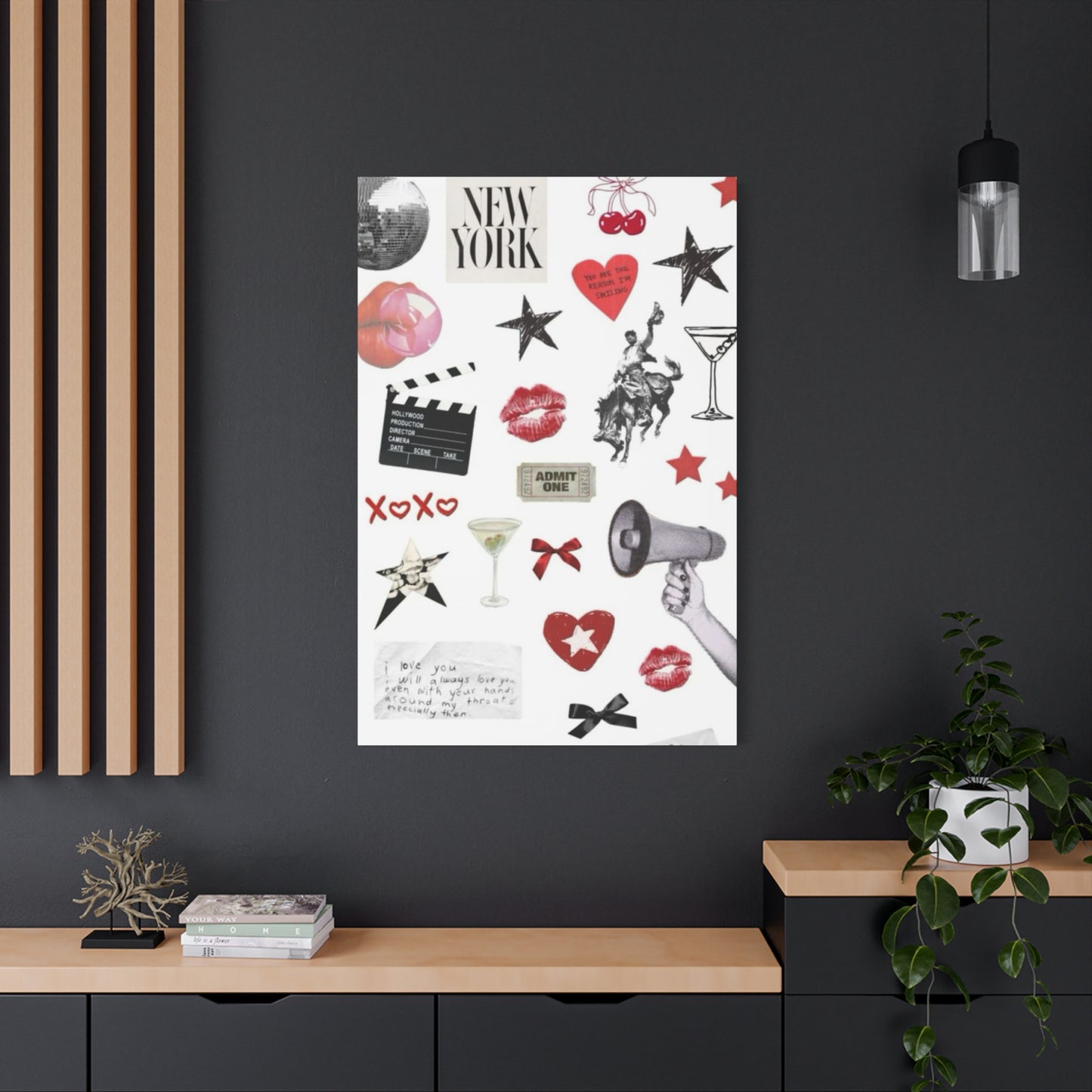 Lips Painting Wall Art & Canvas Prints