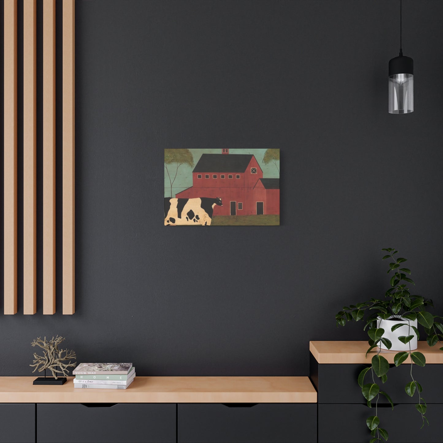 Cow in The Farm Kimble Warren Wall Art & Canvas Prints