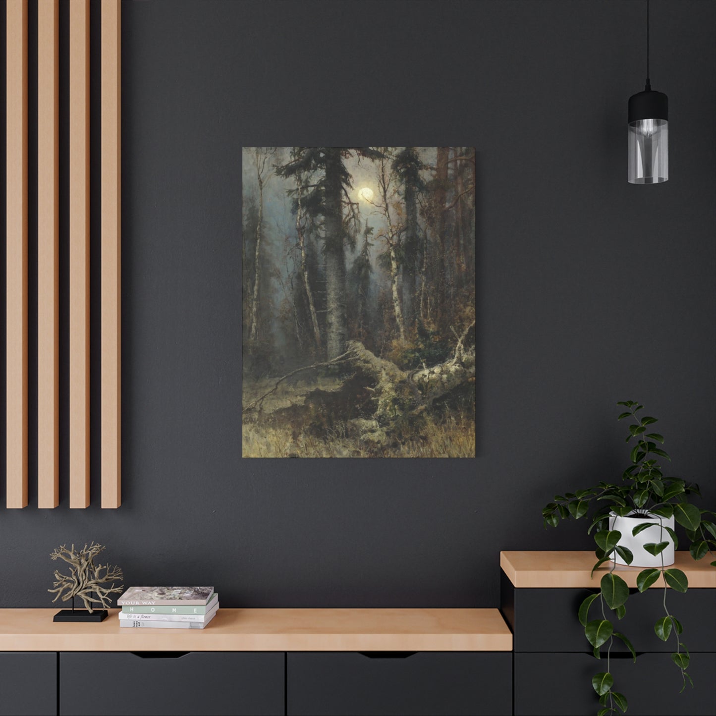 Full Moon Forest Wall Art & Canvas Prints