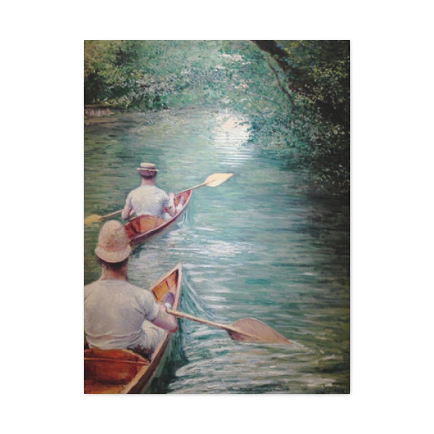 Gustav Kayaking Painting Wall Art & Canvas Prints