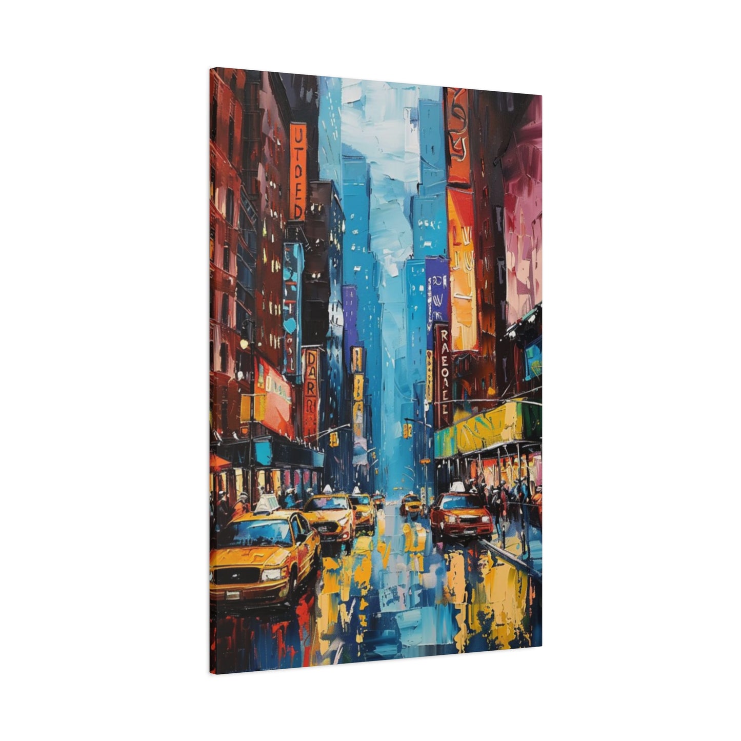 Rainy Streets Of New York City Skyline Wall Art & Canvas Prints