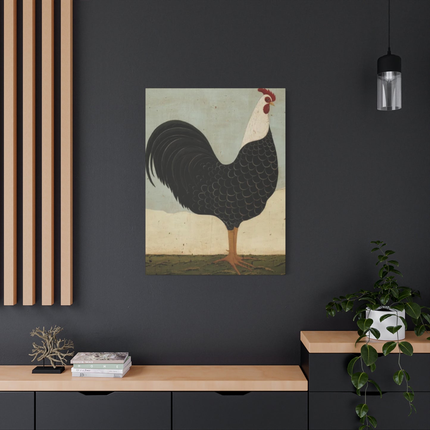 Black Chicken Kimble Warren Wall Art & Canvas Prints