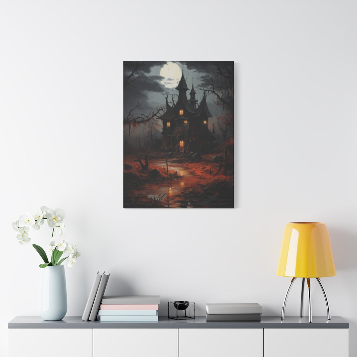 Halloween Home Painting Wall Art & Canvas Prints