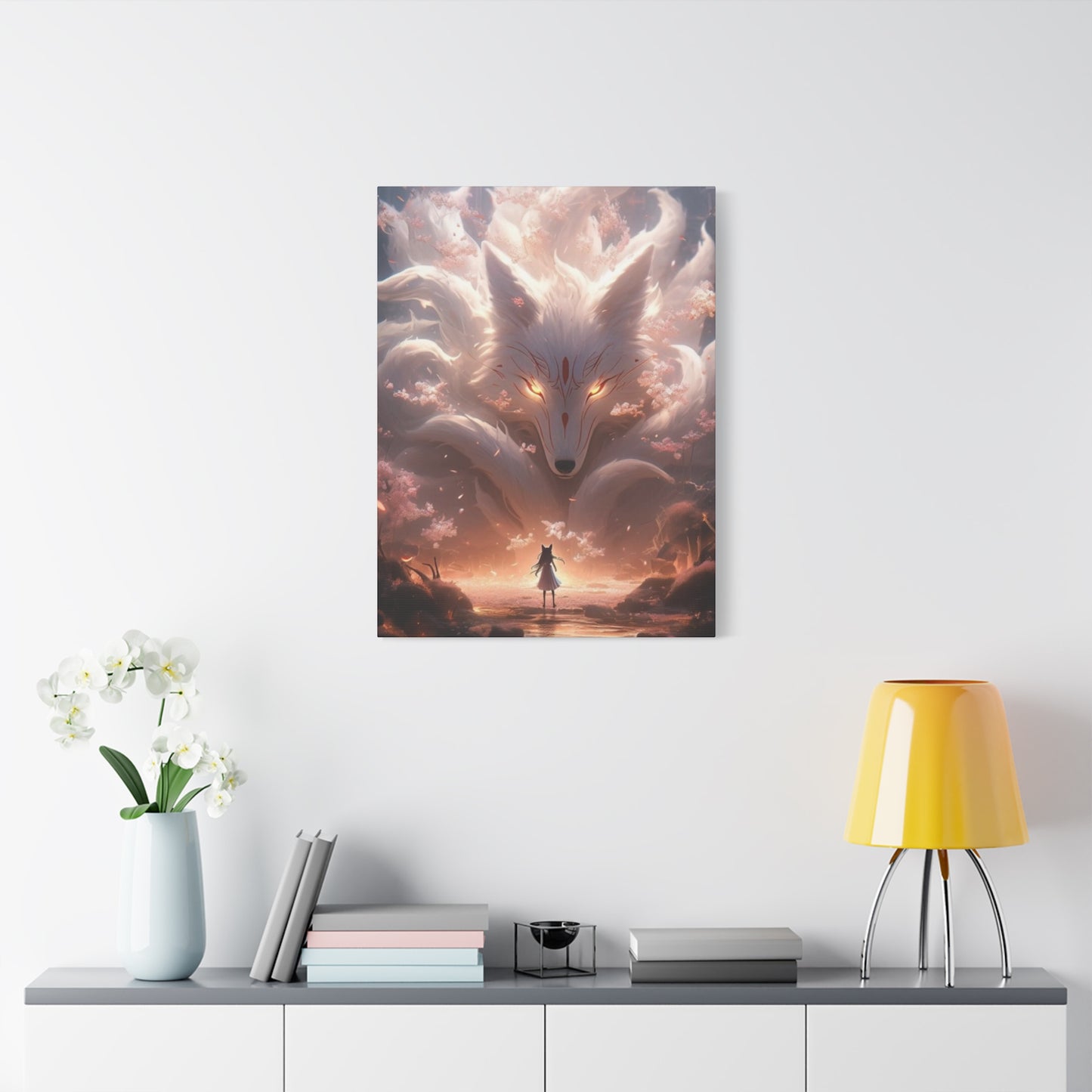 White Fox Queen Wall Art & Canvas Prints