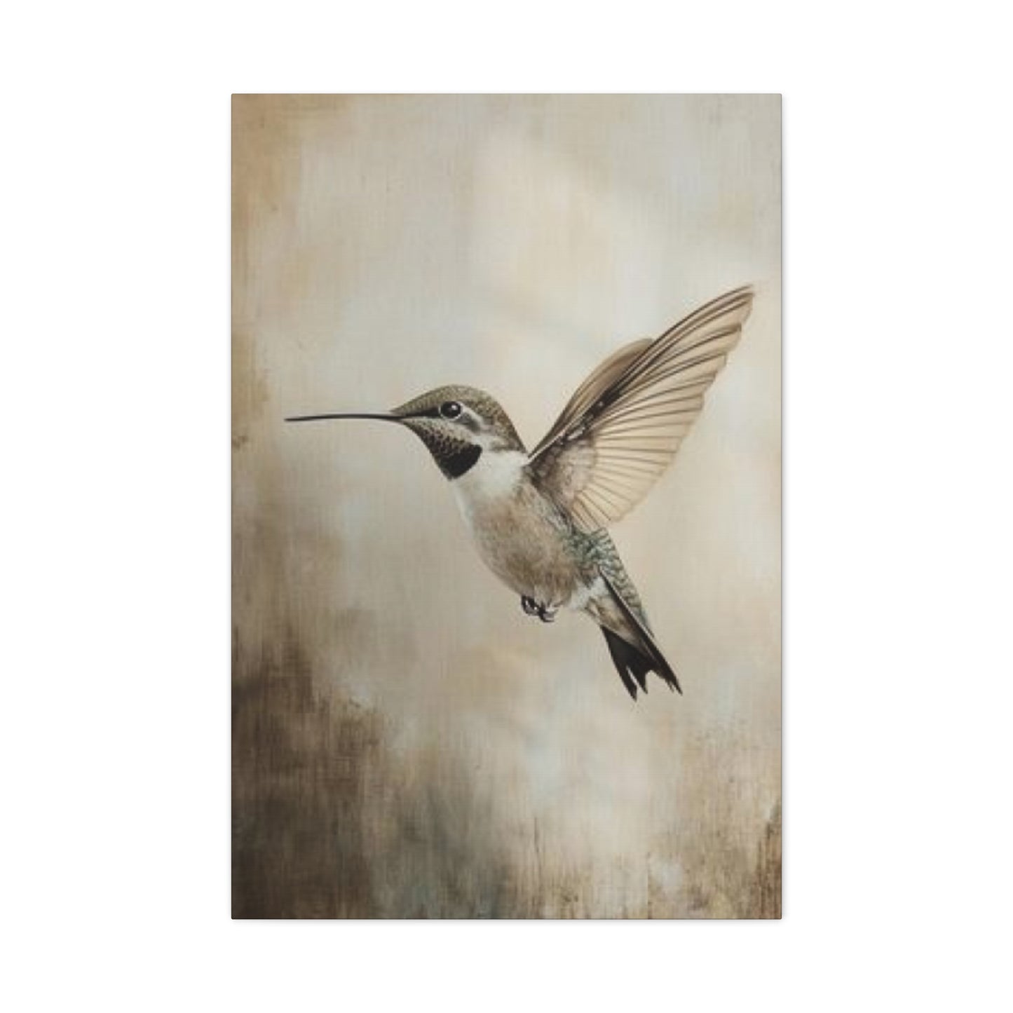 Flying Humming Bird Painting Wall Art & Canvas Prints