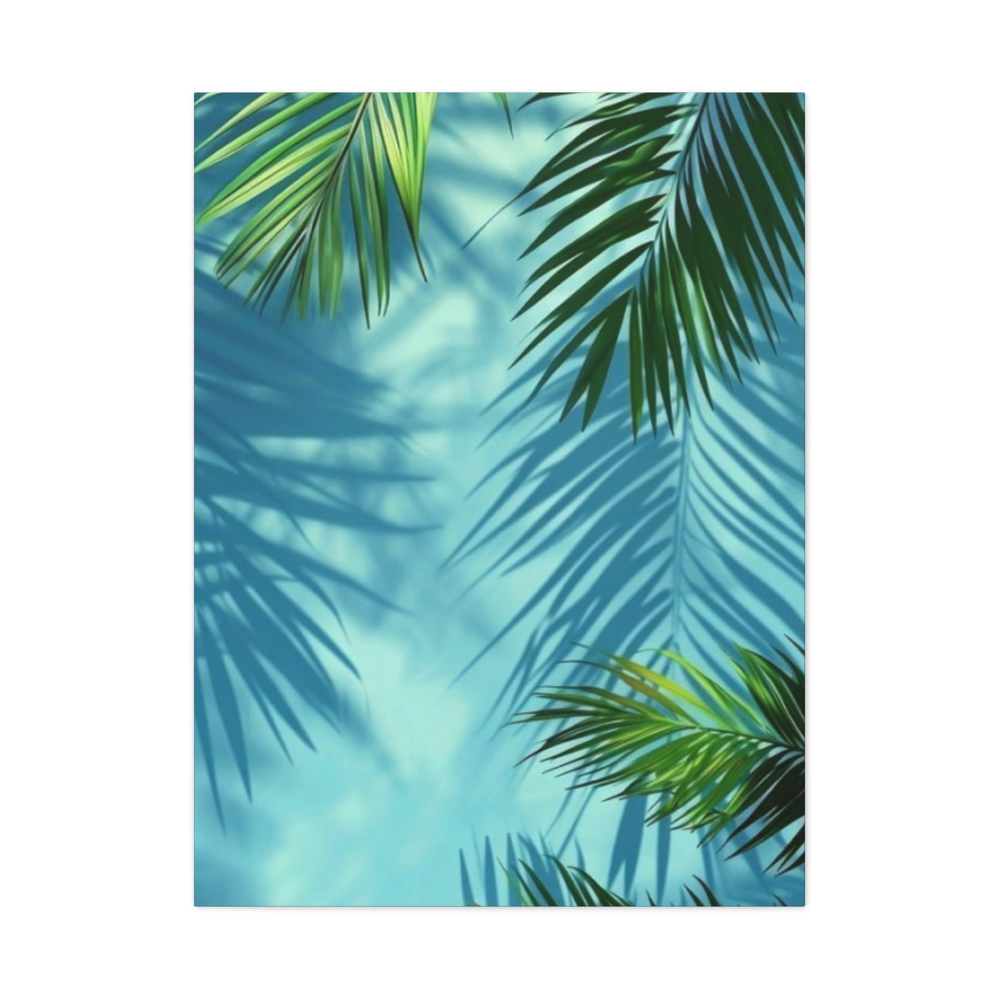 Shadow Of Palm Tree in Pool Wall Art & Canvas Prints