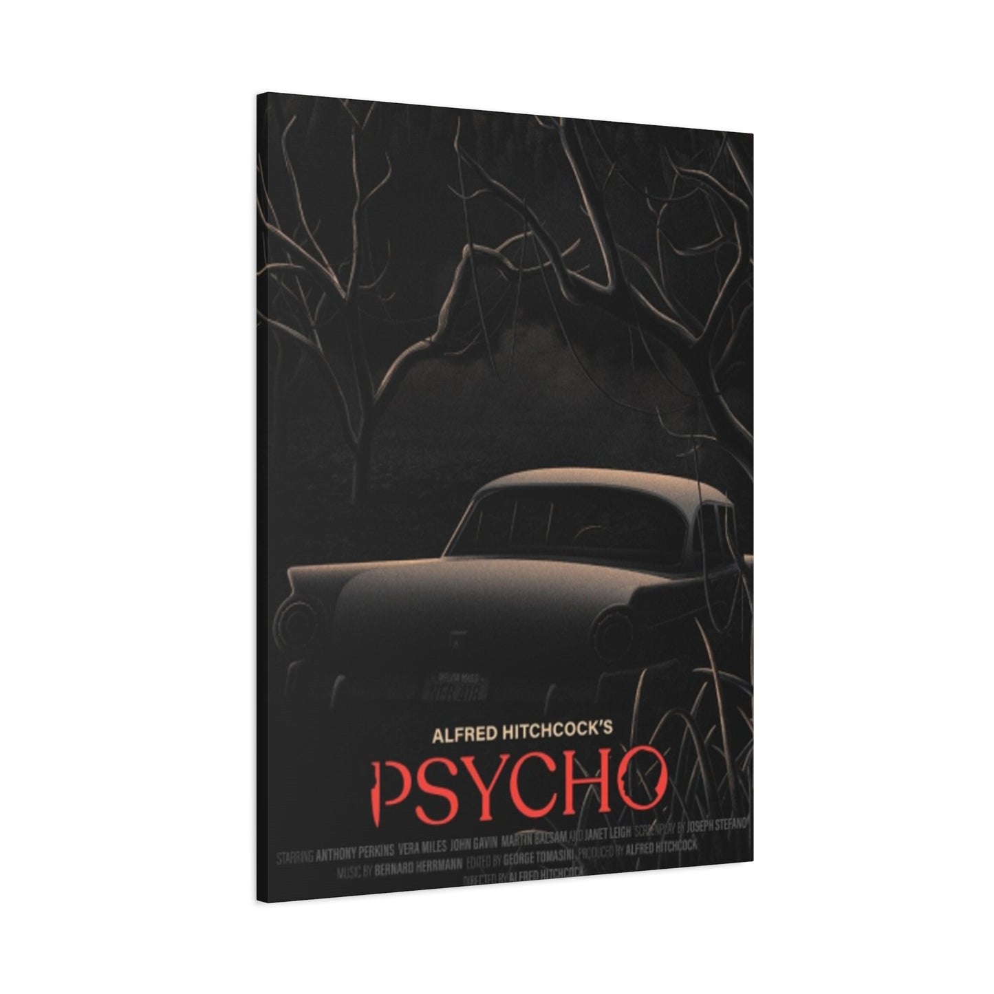 Psycho Horror Movie Poster Wall Art & Canvas Prints