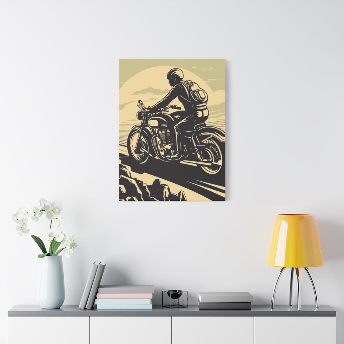 Bike Riding Poster Motorcycle Wall Art & Canvas Prints