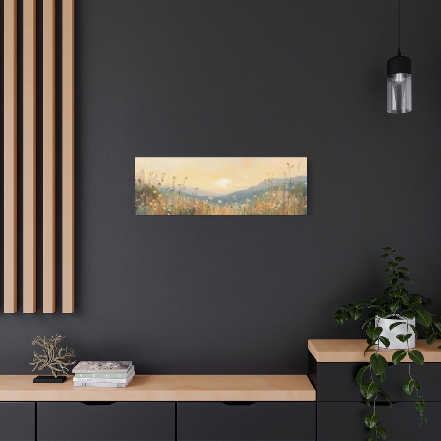 Sunset In Mountain Panoramas Wall Art & Canvas Prints