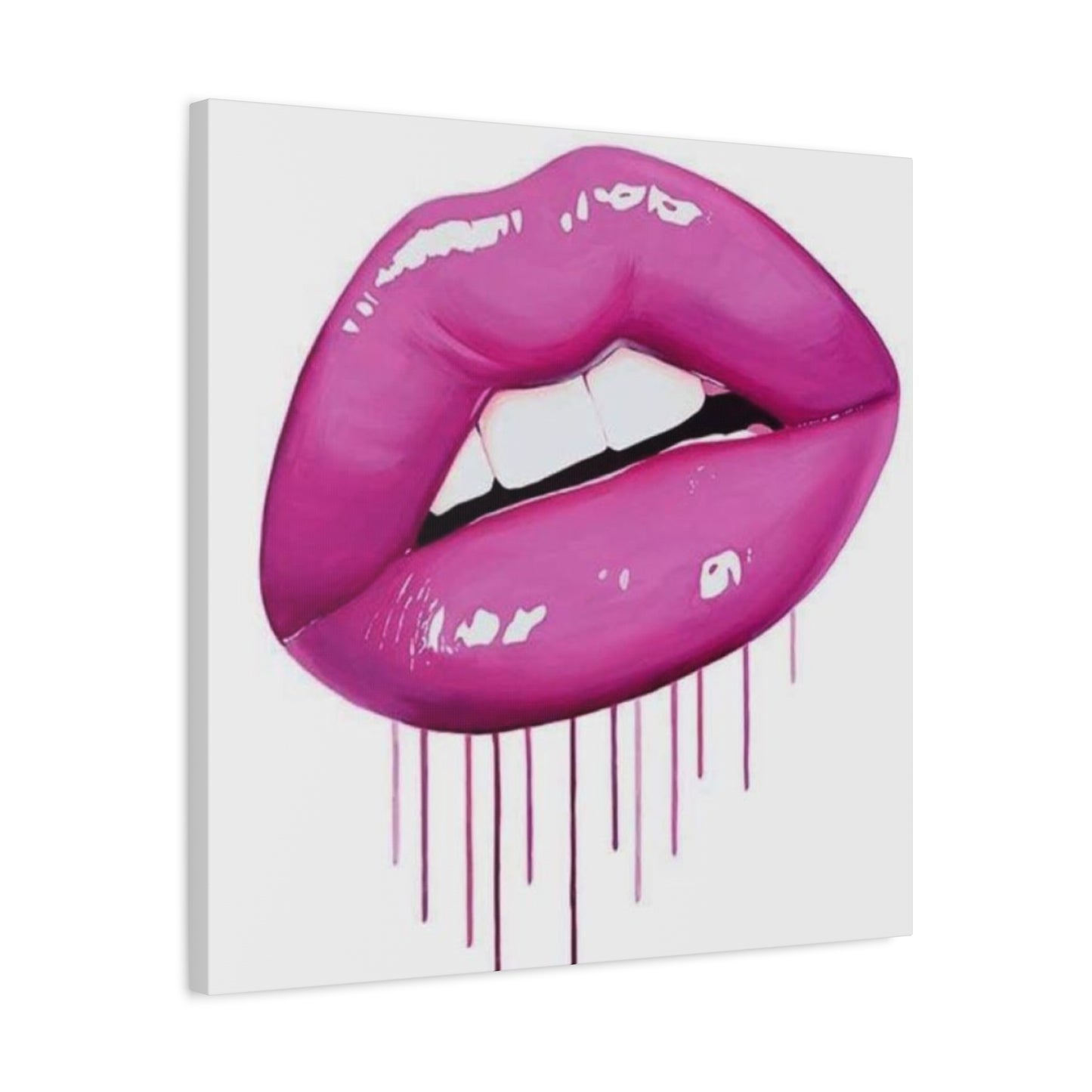 Dark Pink Lips Wall Art & Canvas Prints