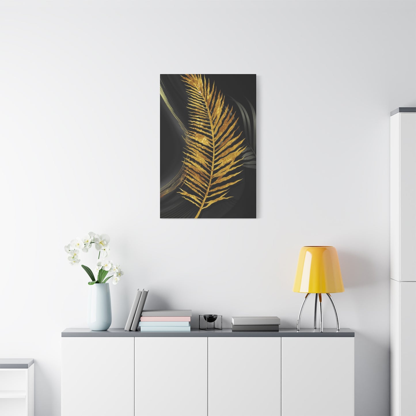 Golden Leaf Art Wall Art & Canvas Prints