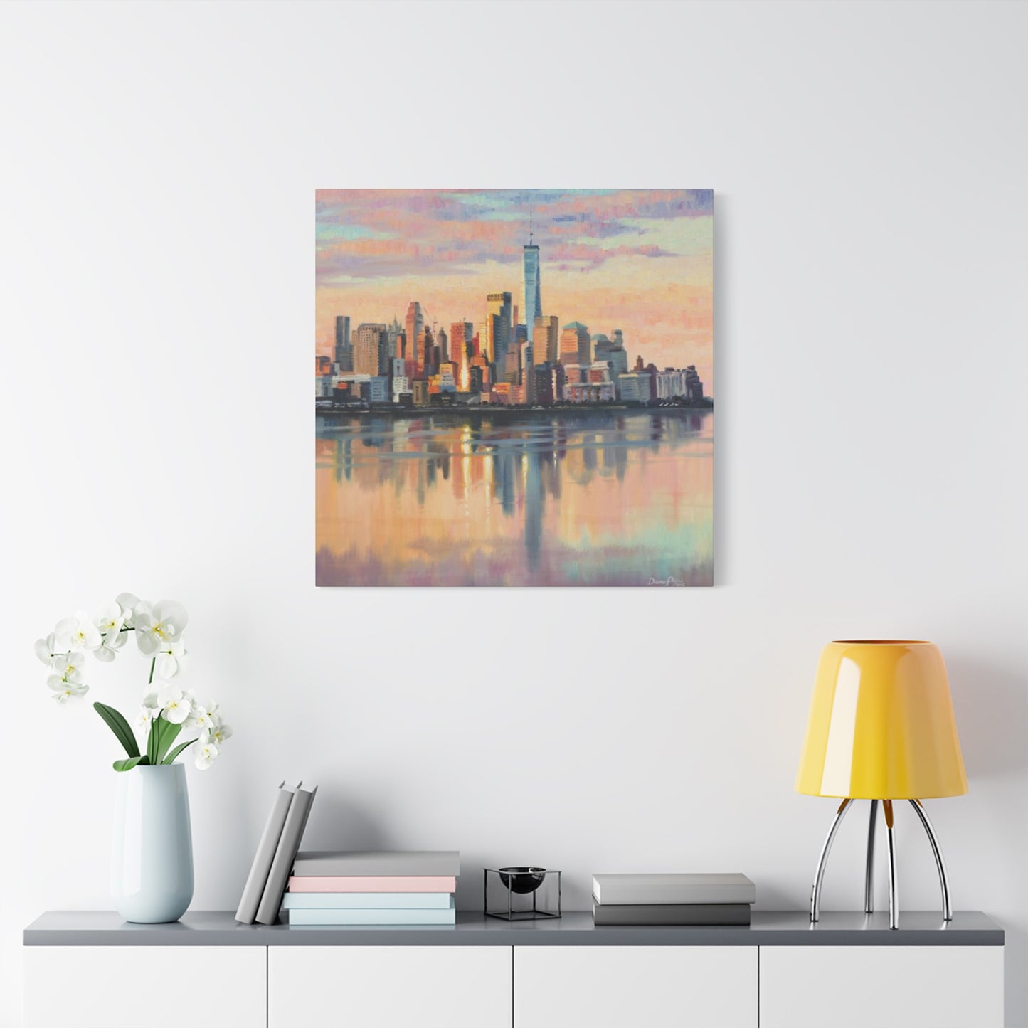 Skyline View From Sea NYC Skylines Wall Art & Canvas Prints