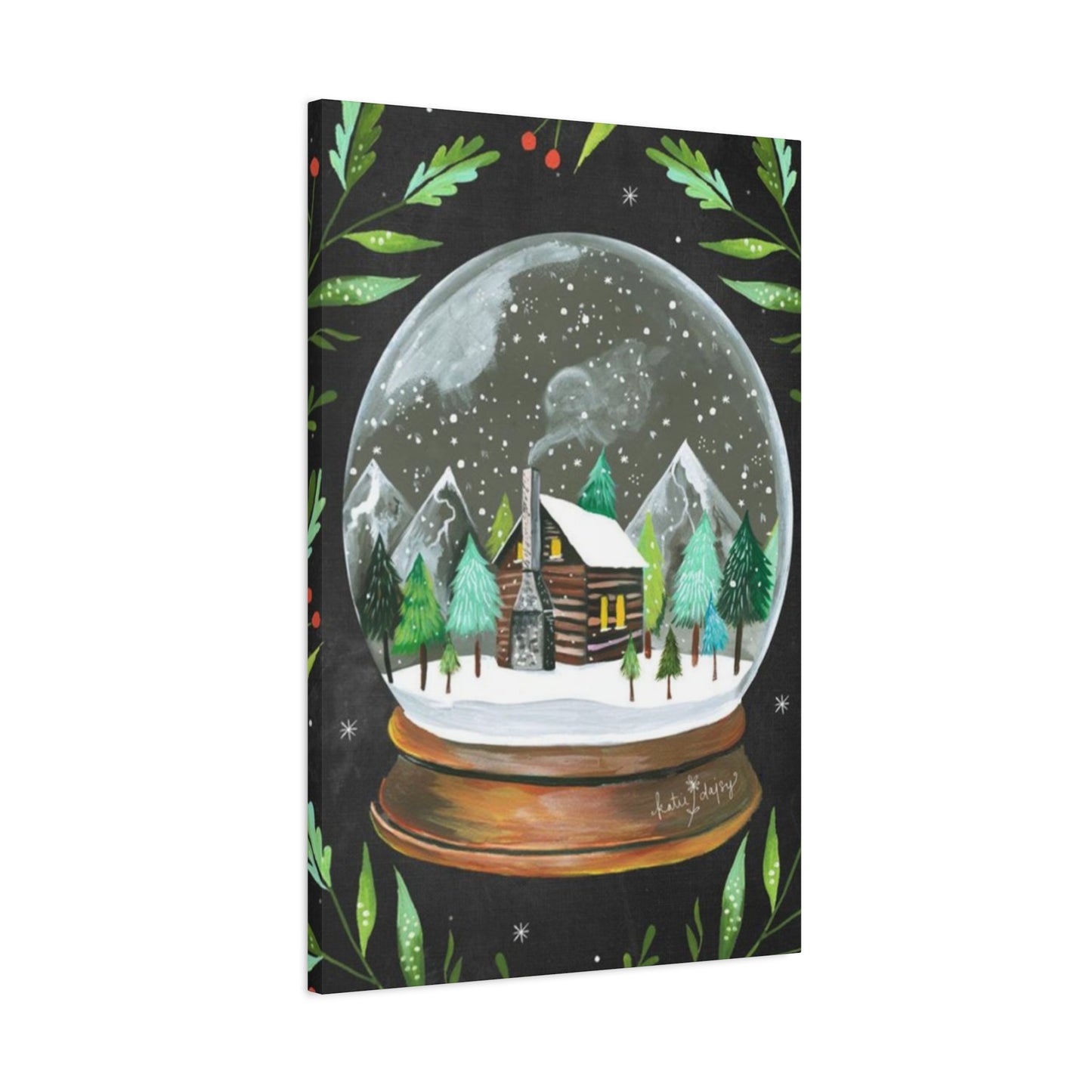 Snow Globe Painting Wall Art & Canvas Prints