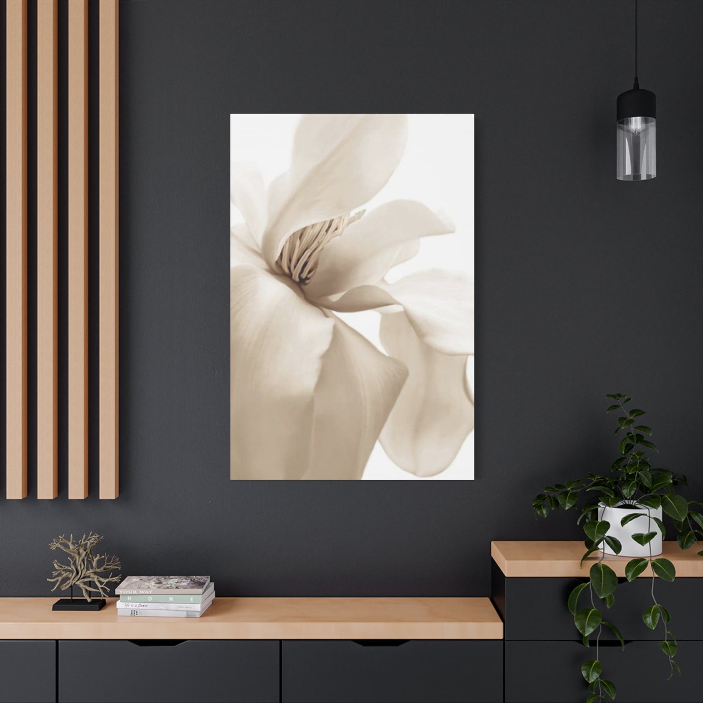 Magnolia Flower Close Up Painting Wall Art & Canvas Prints