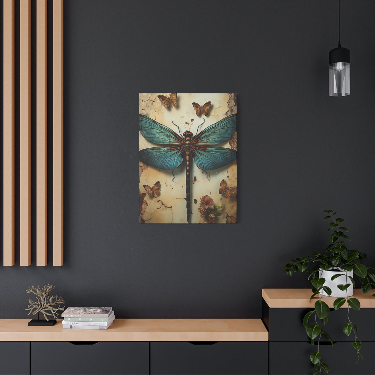 Earthy Dragonfly Wall Art & Canvas Prints