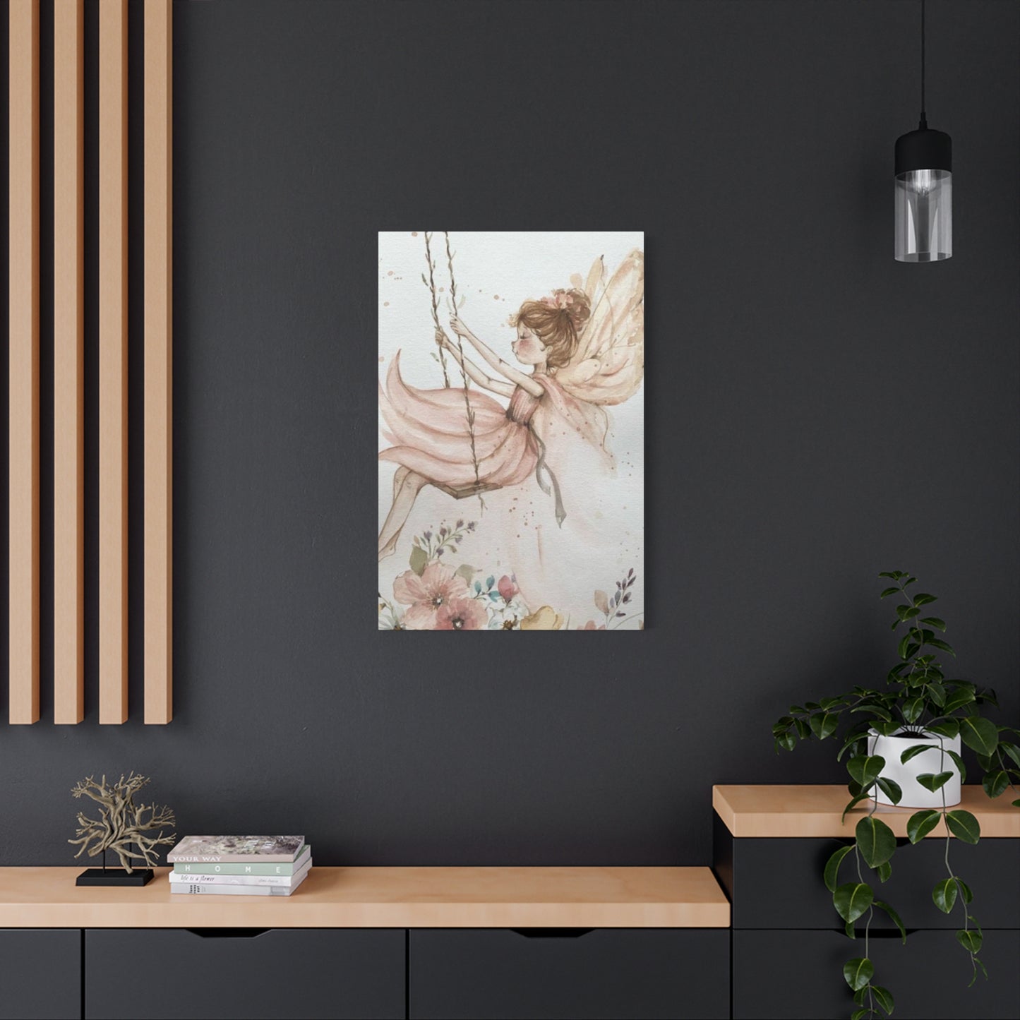 Girl Swing Fairies Wall Art & Canvas Prints