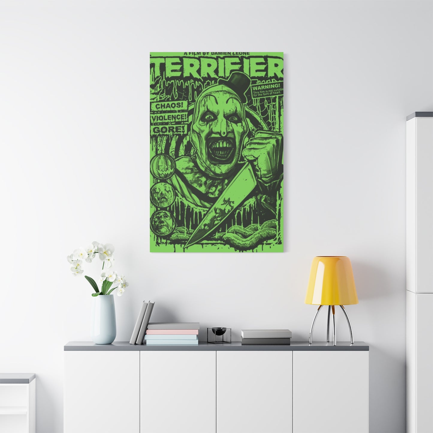 Terrifier Horror Movie Poster Wall Art & Canvas Prints