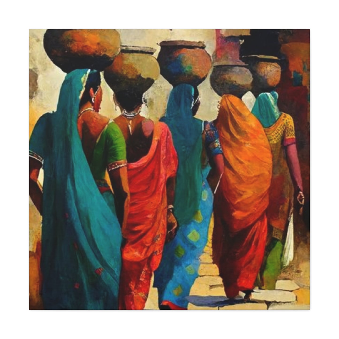 Indian Cultural Women Wall Art & Canvas Prints