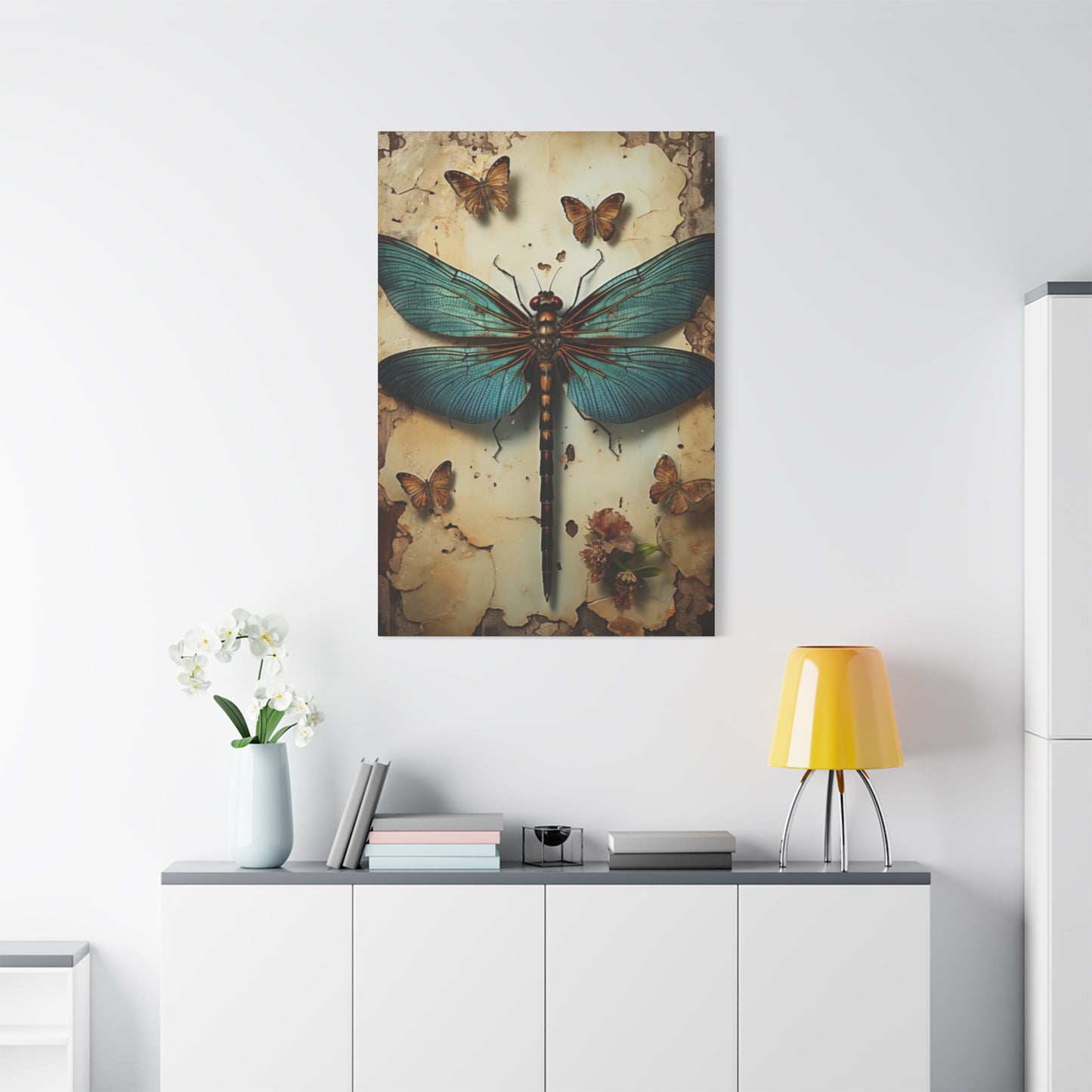 Earthy Dragonfly Wall Art & Canvas Prints