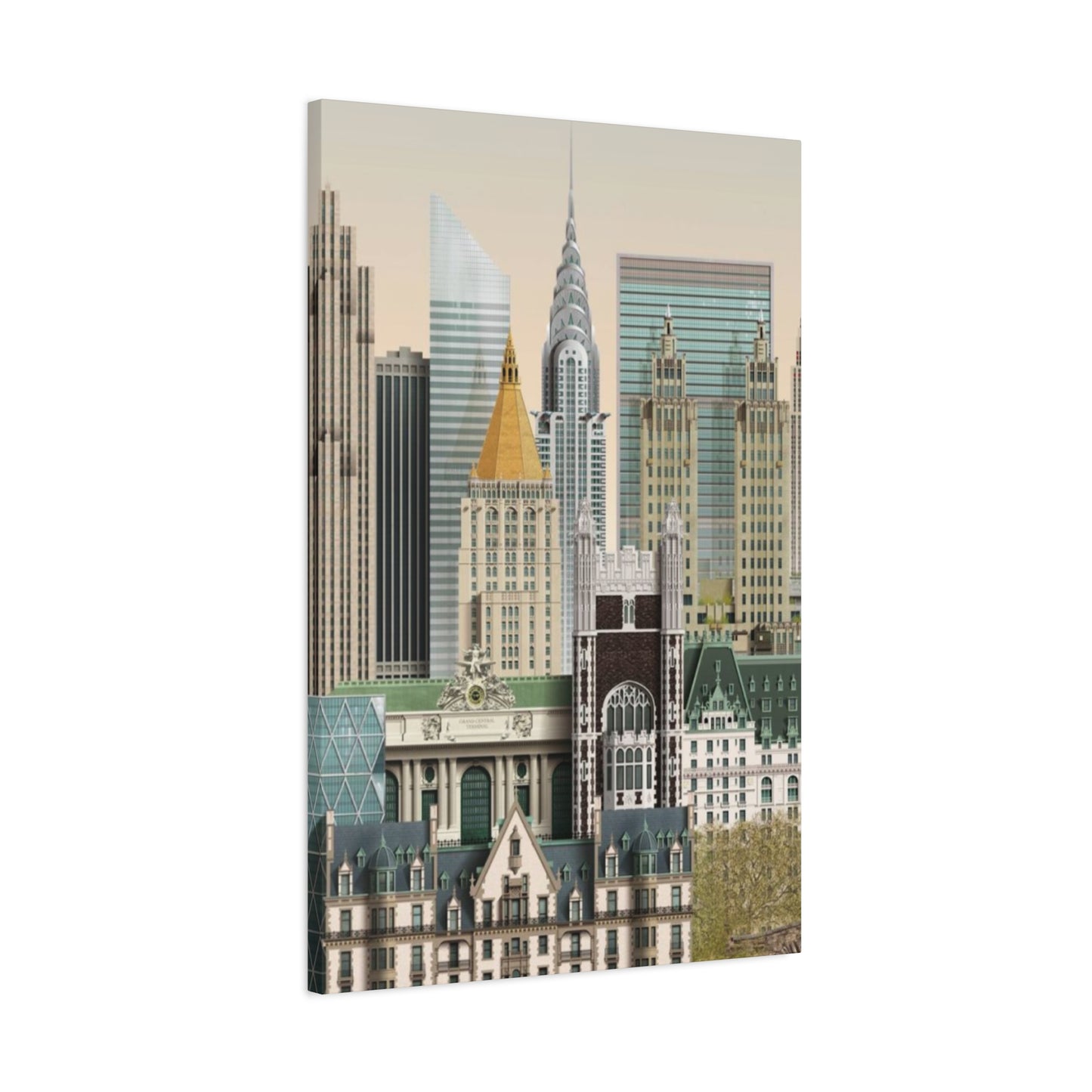 Manhattan Cityscape Poster NYC Skyline Wall Art & Canvas Prints