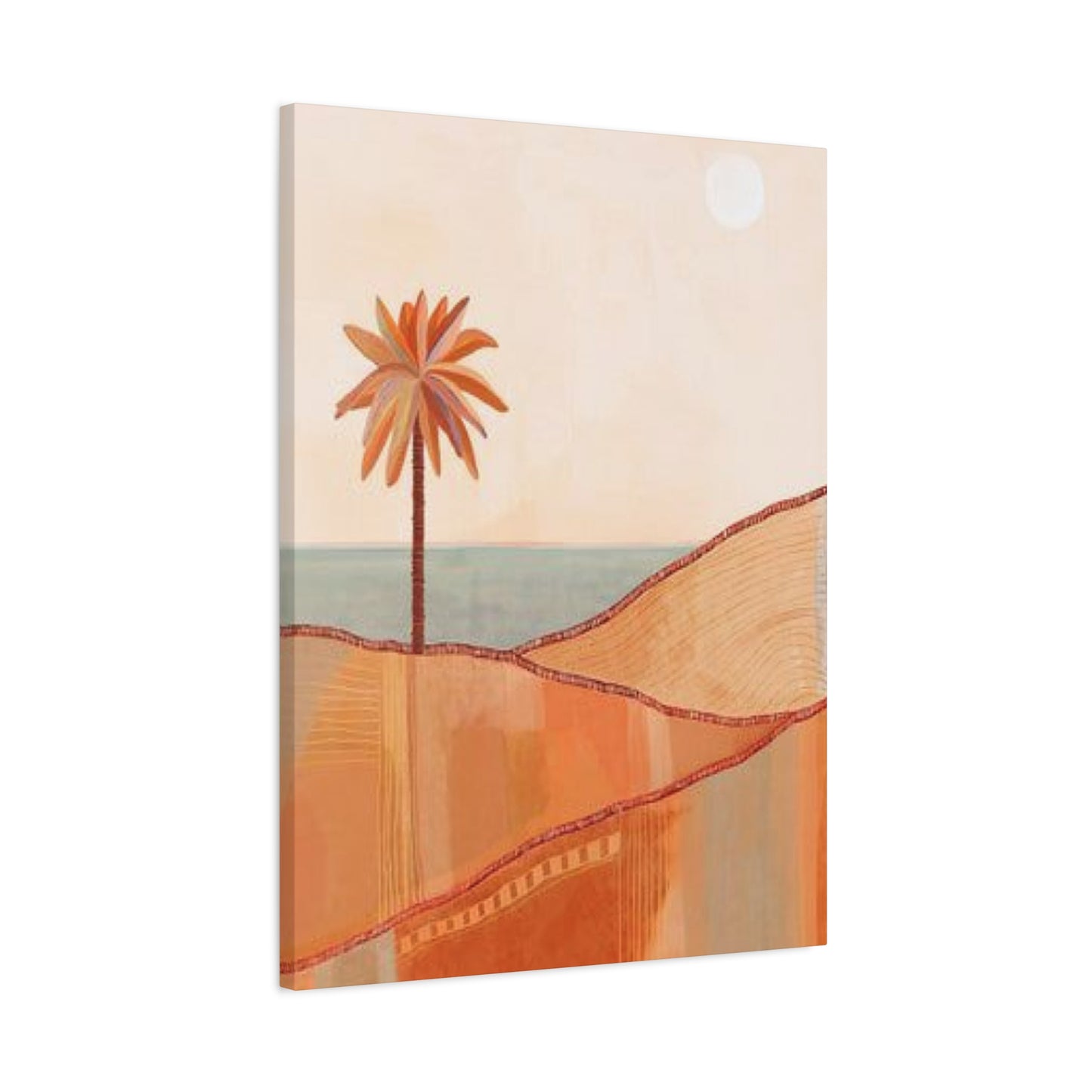 Brown Palm Tree In The Desert Wall Art & Canvas Prints