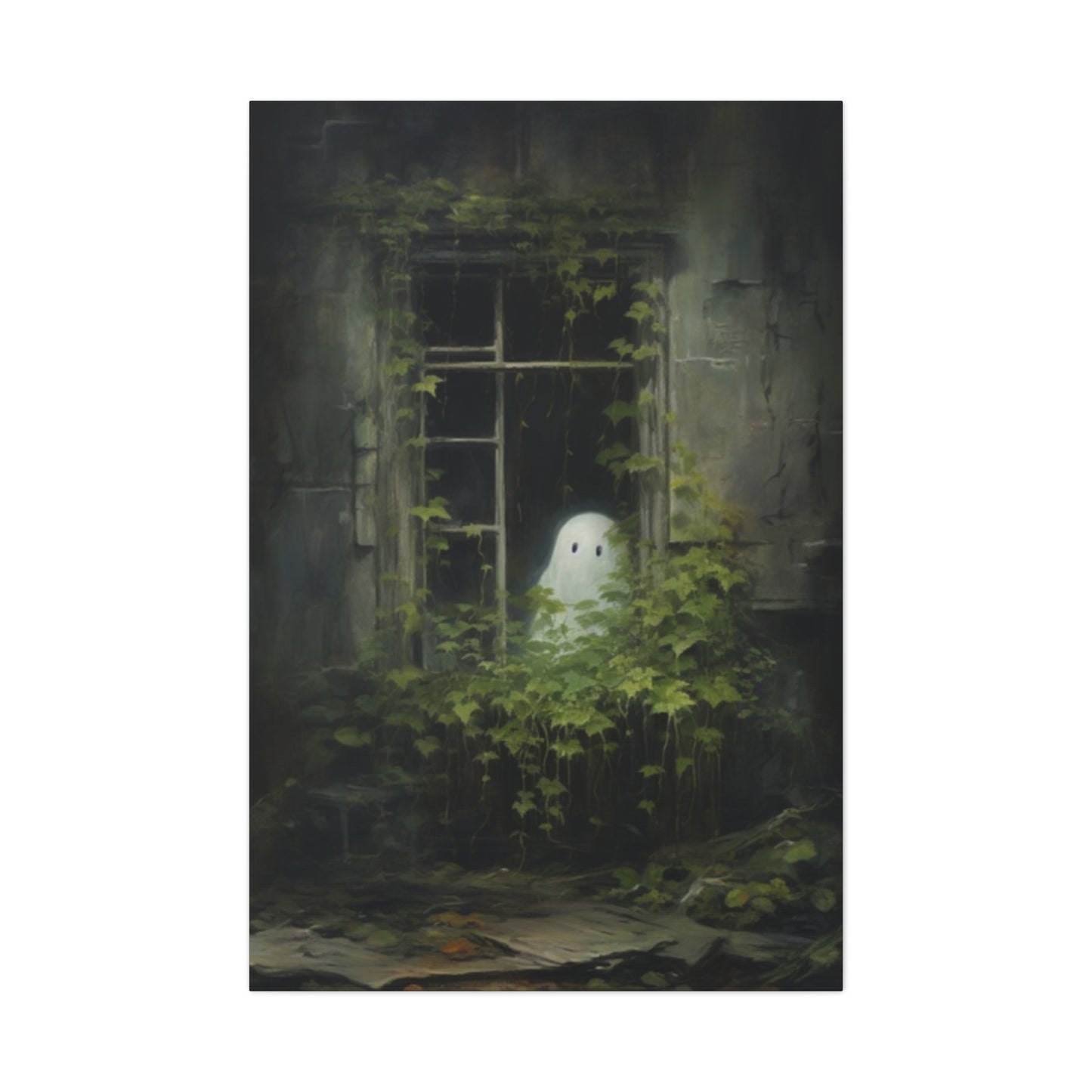 Halloween Window Painting Wall Art & Canvas Prints