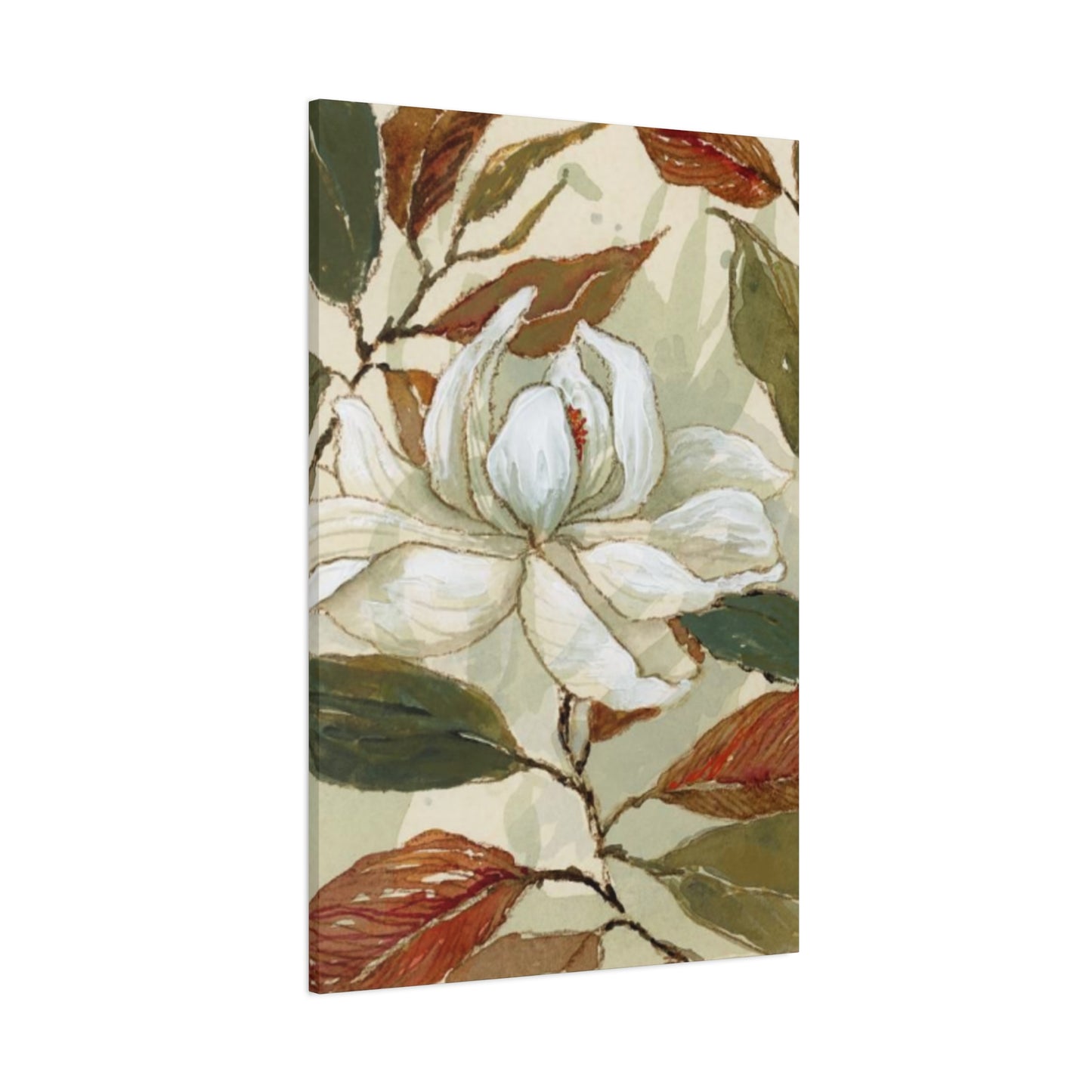 White Magnolia Flower Wall Art & Canvas Prints