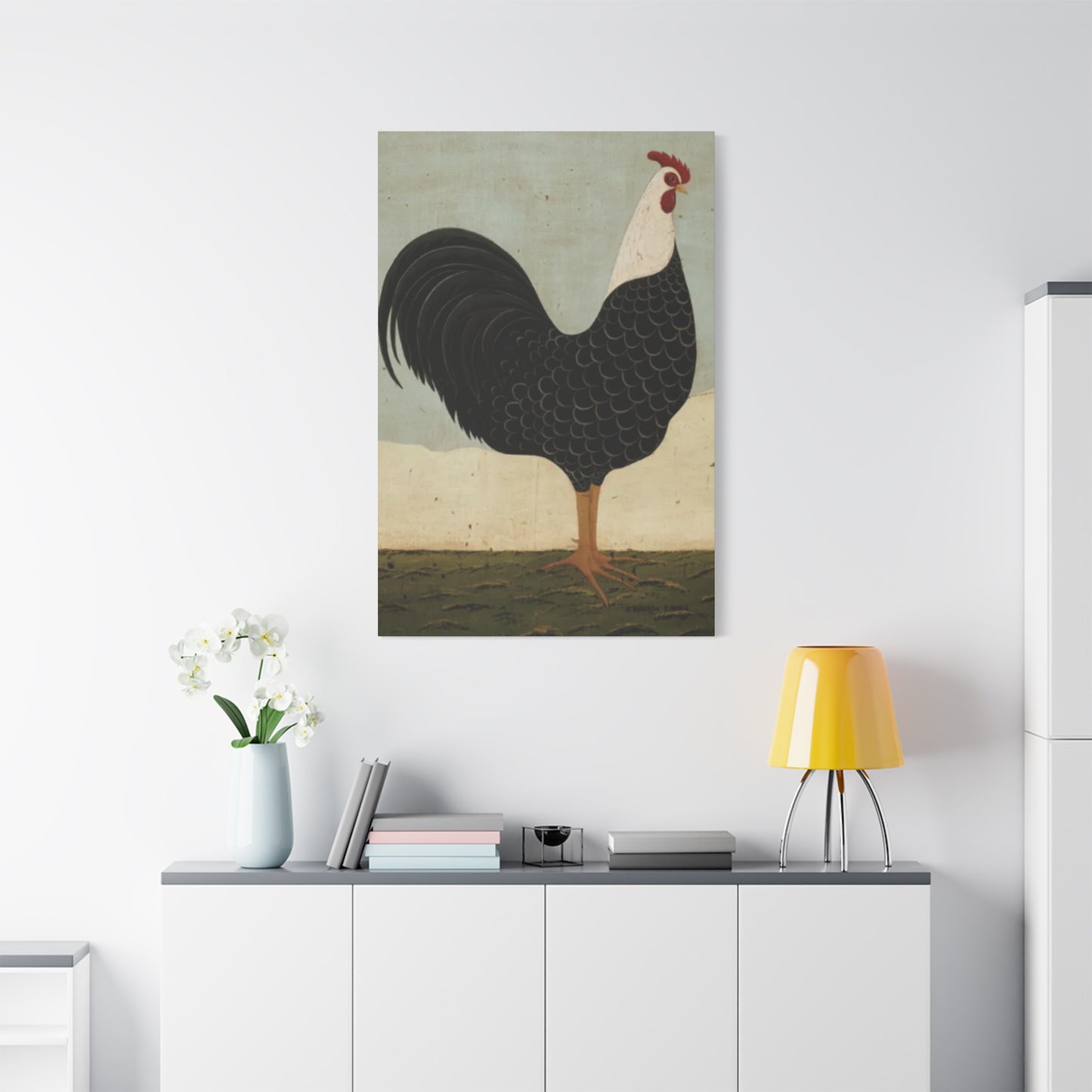 Black Chicken Kimble Warren Wall Art & Canvas Prints