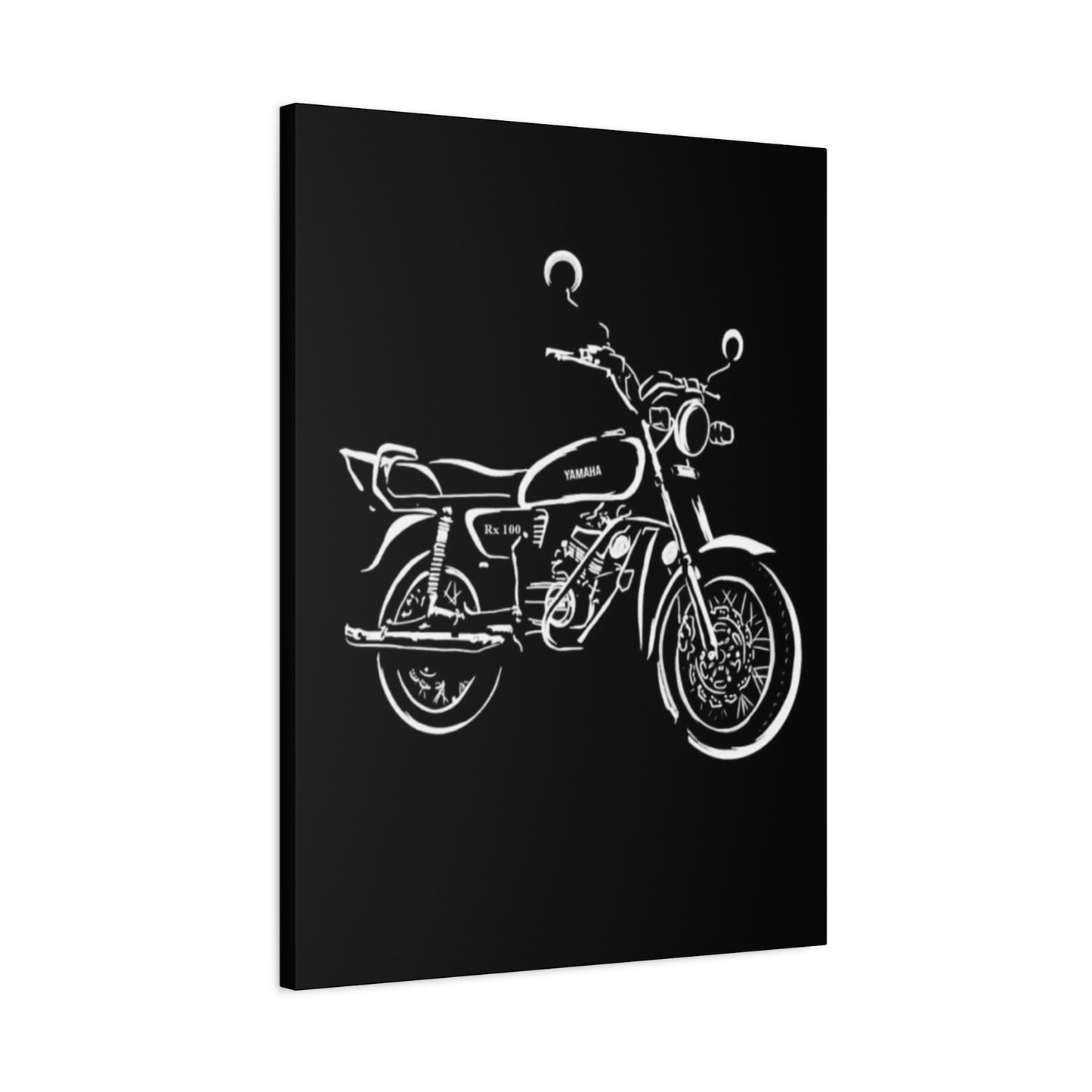 Yamaha RX100 Poster Motorcycle Wall Art & Canvas Prints