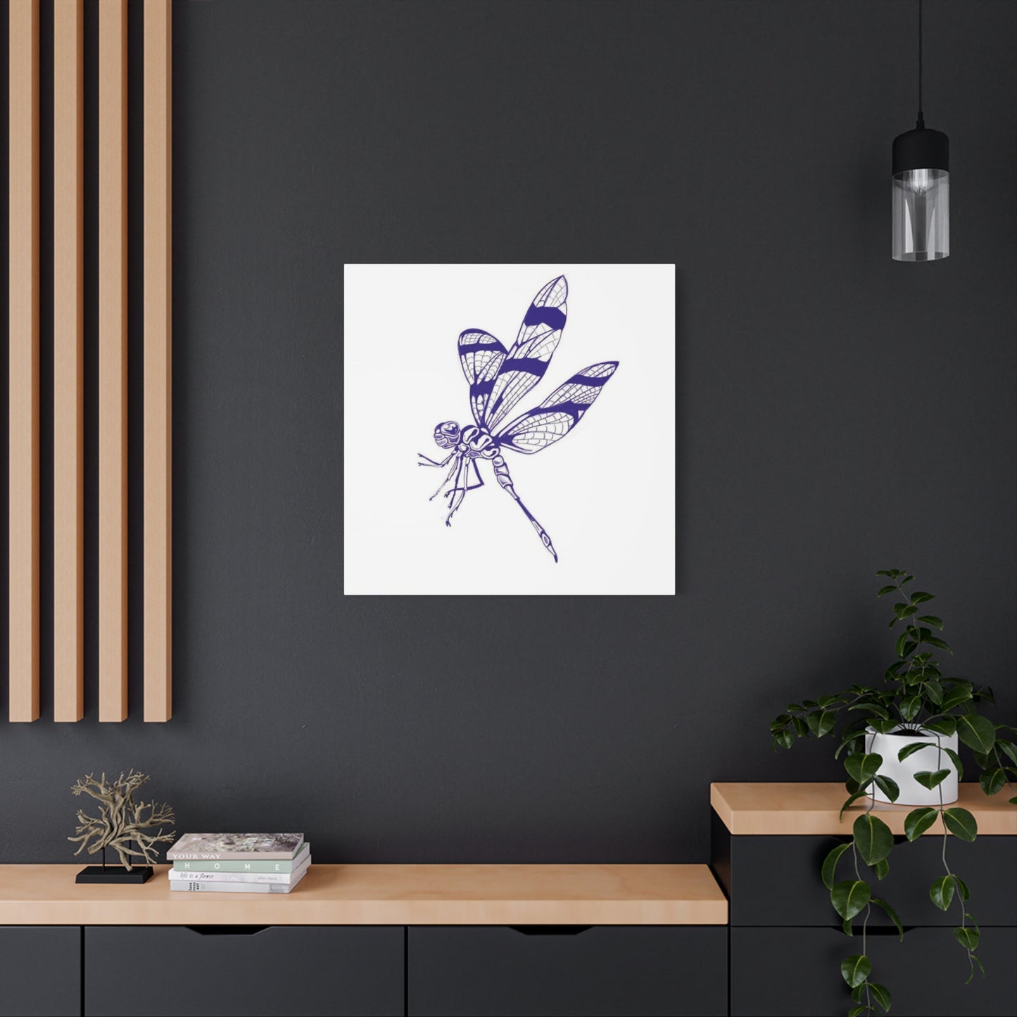 Blue Design Dragonfly Wall Art & Canvas Prints