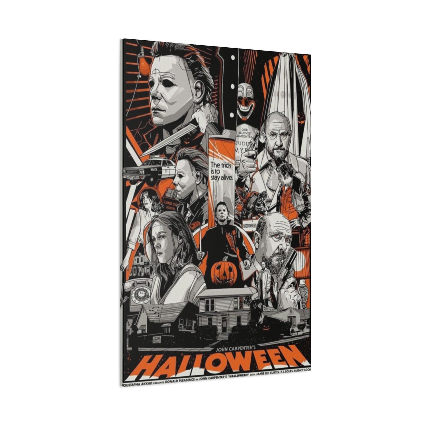 Halloween Horror Movie Poster Wall Art & Canvas Prints